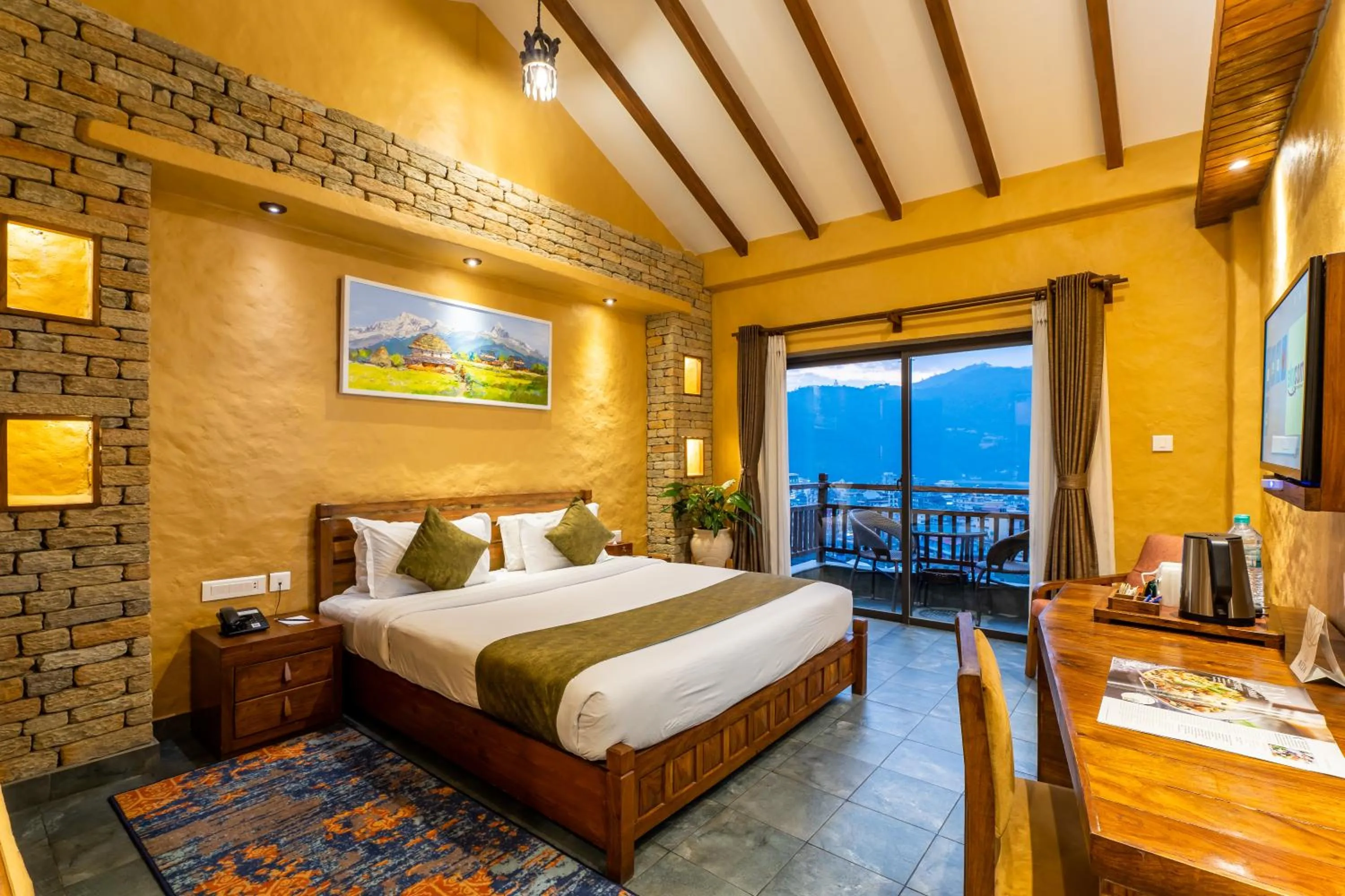 Bedroom, Bed in Bar Peepal Resort