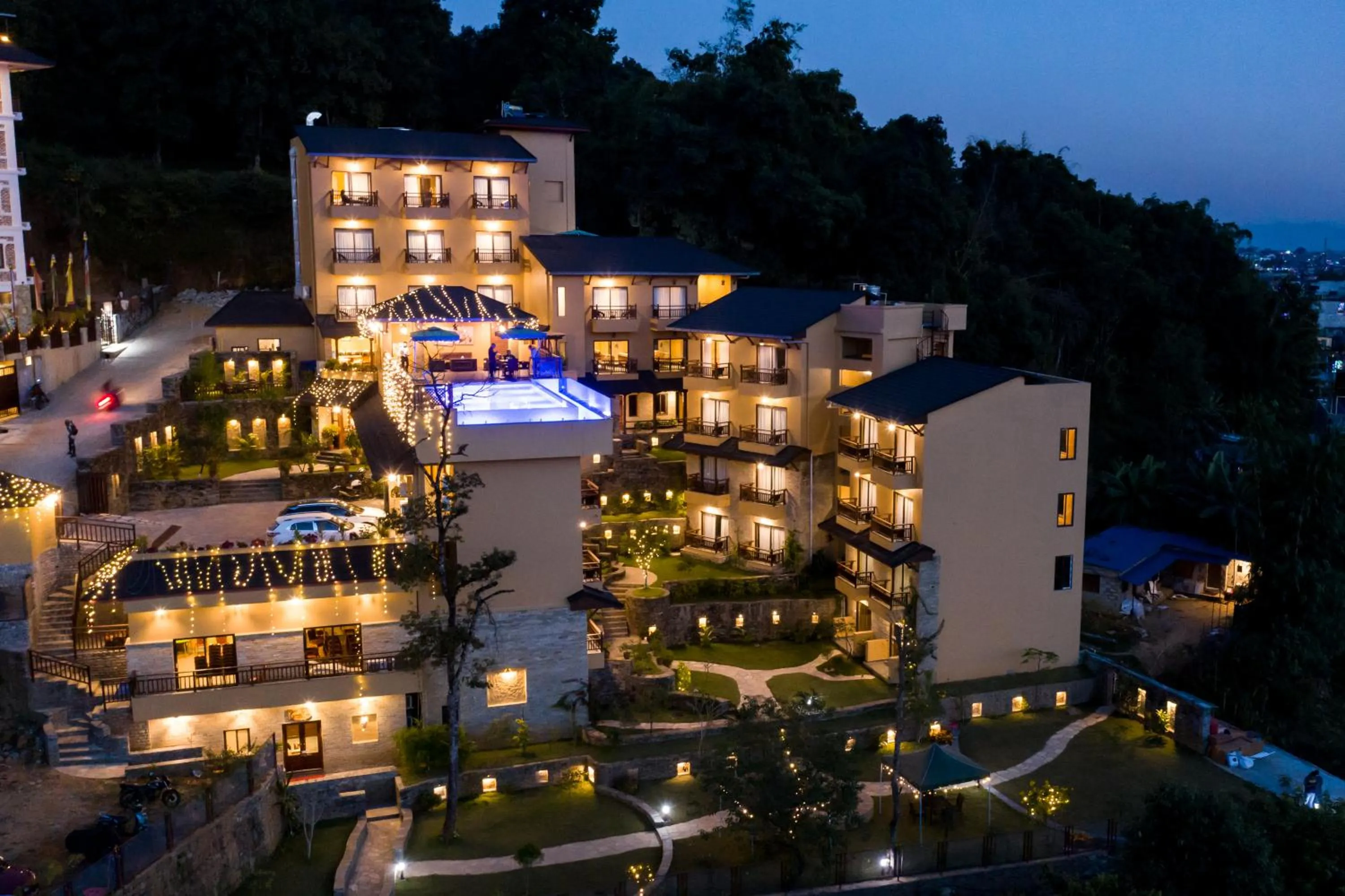 Bird's eye view in Bar Peepal Resort