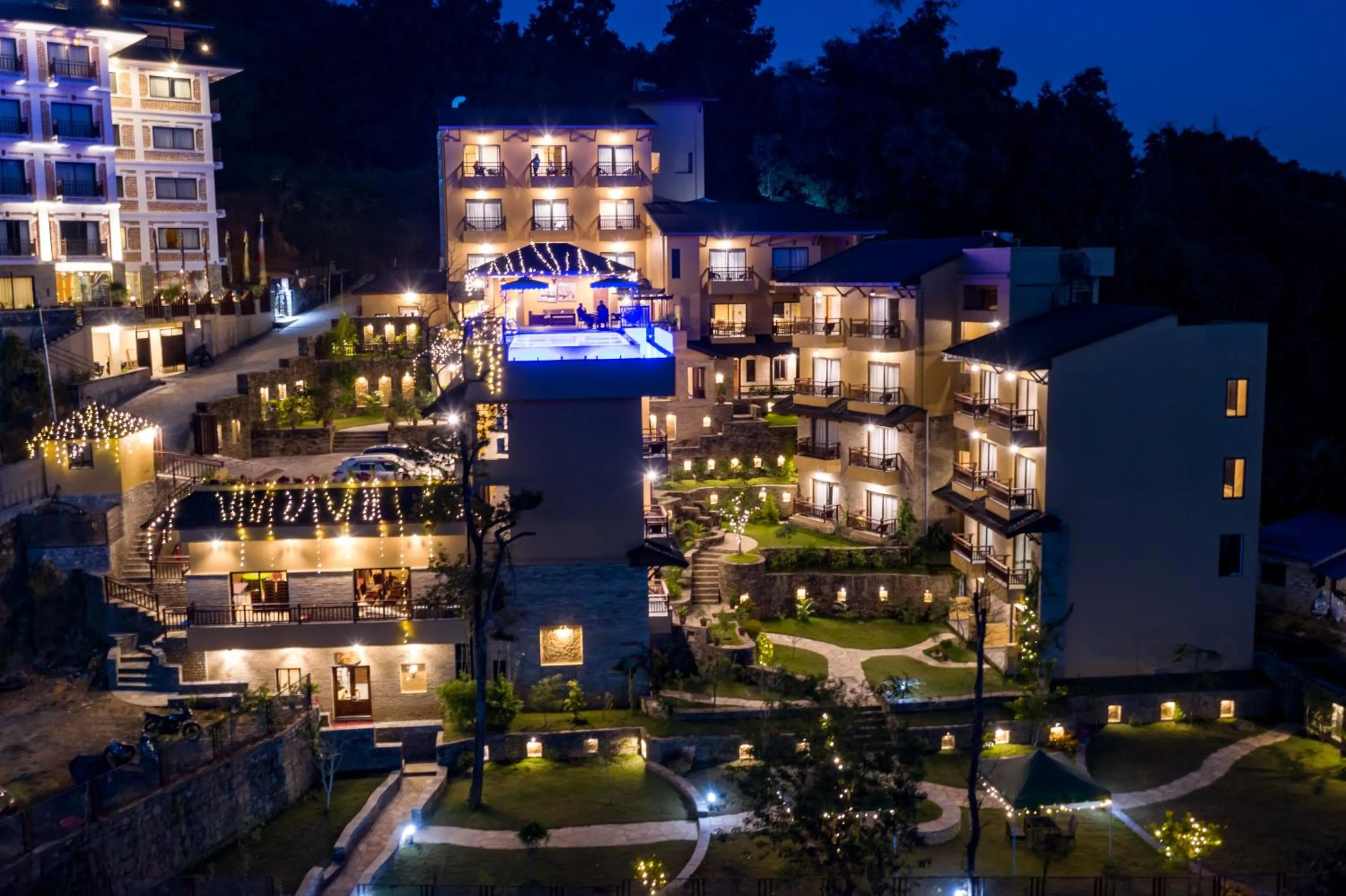 Bird's eye view in Bar Peepal Resort