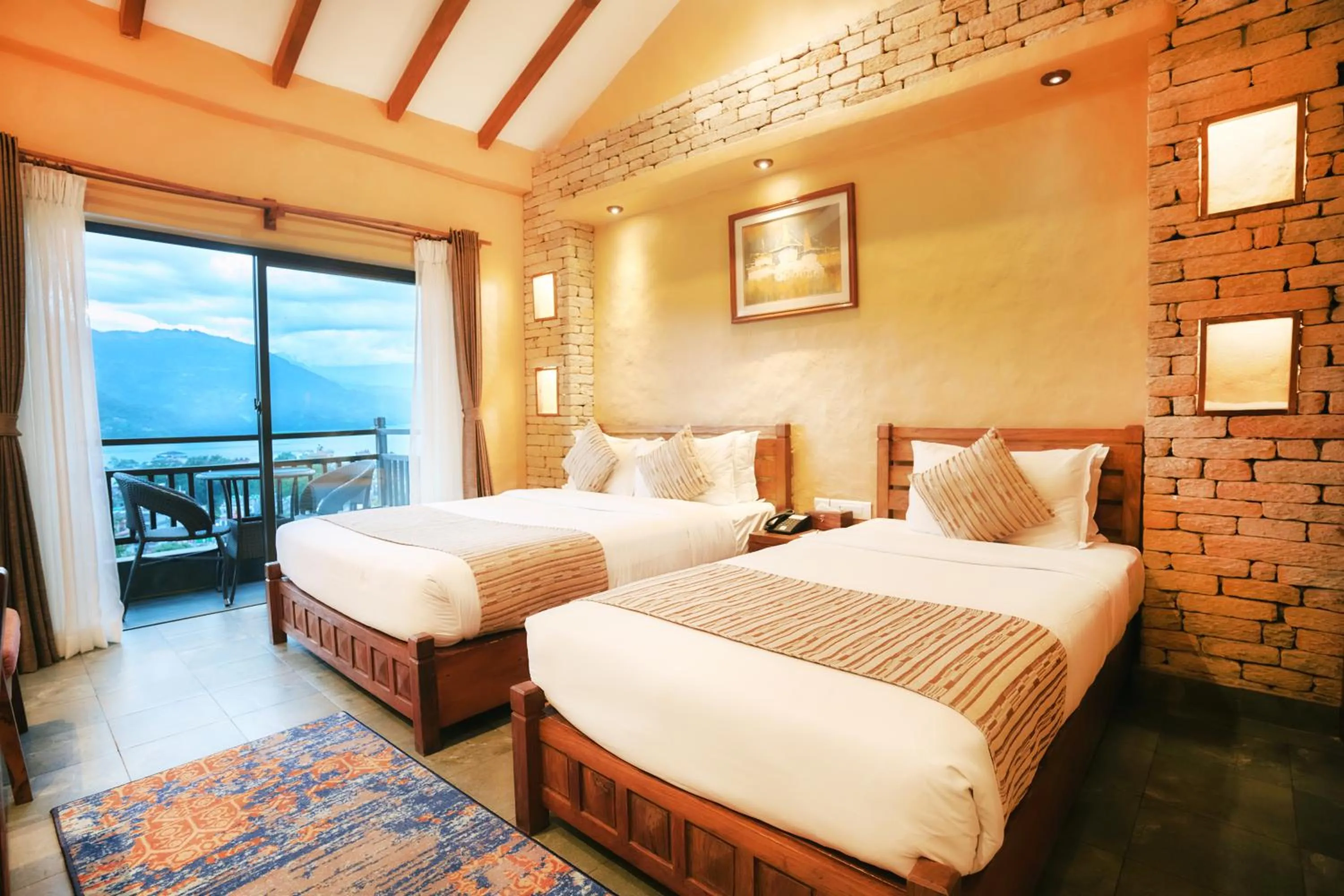 Bedroom, Bed in Bar Peepal Resort