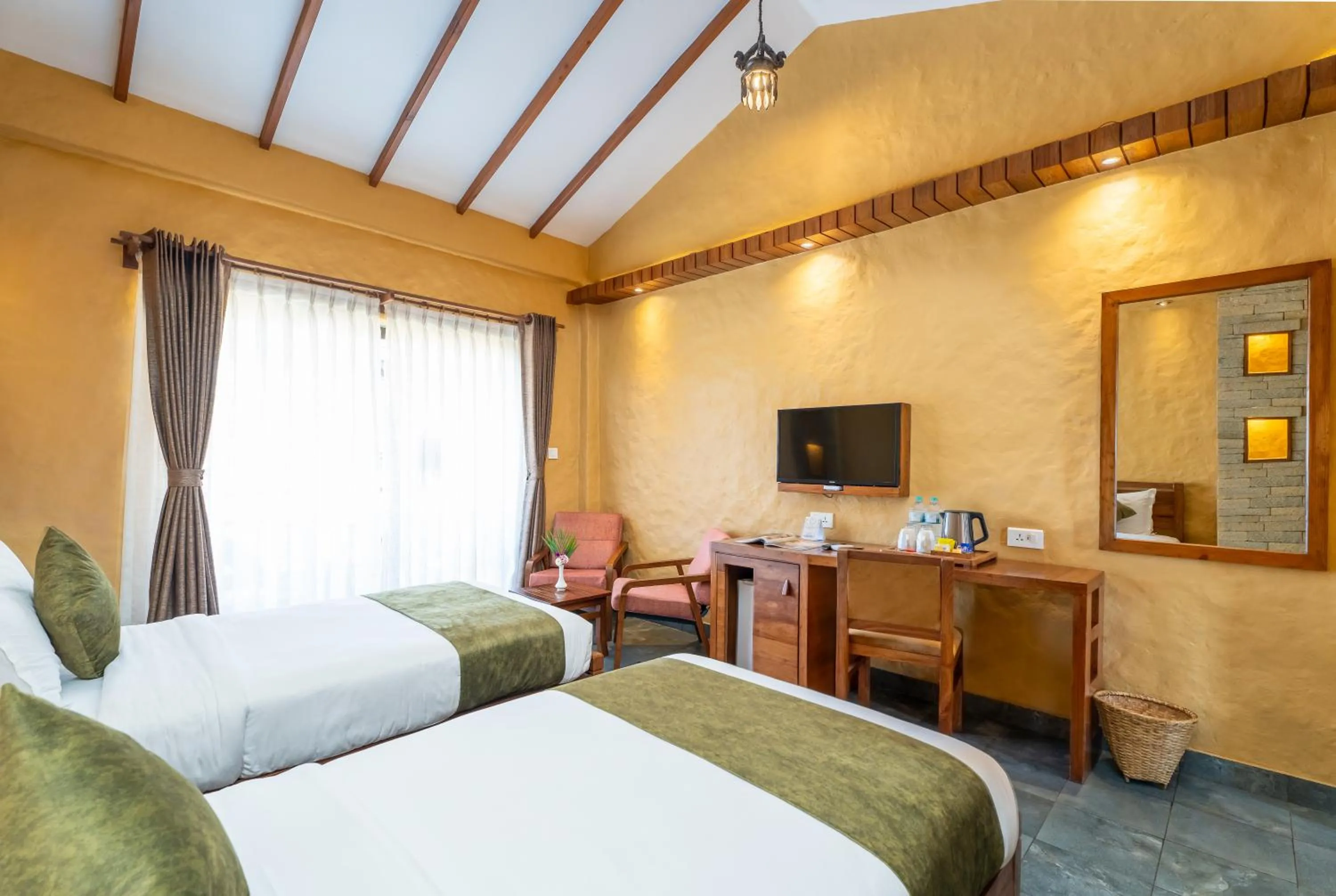Bedroom, Bed in Bar Peepal Resort