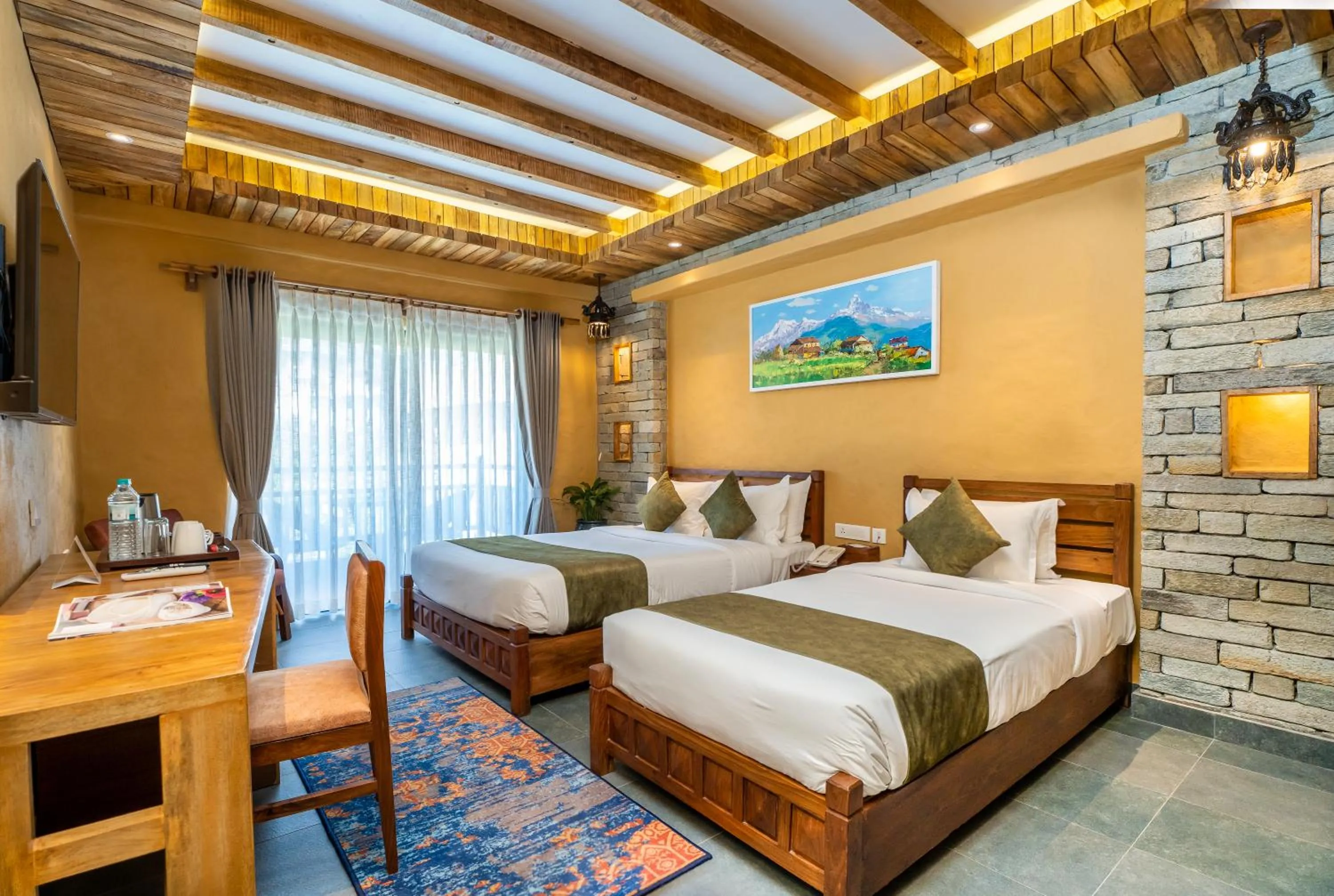 Bedroom, Bed in Bar Peepal Resort