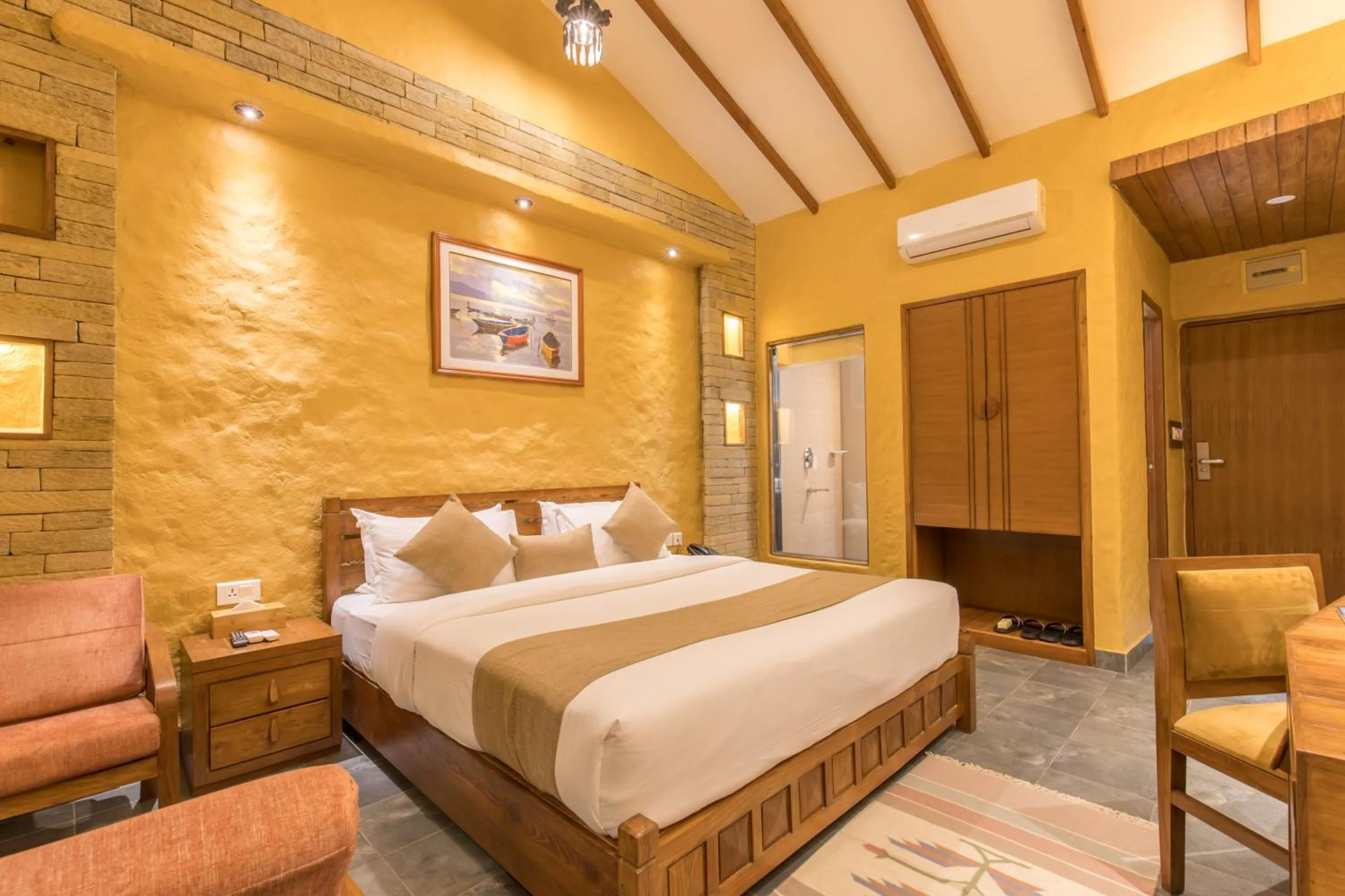 Bedroom, Bed in Bar Peepal Resort