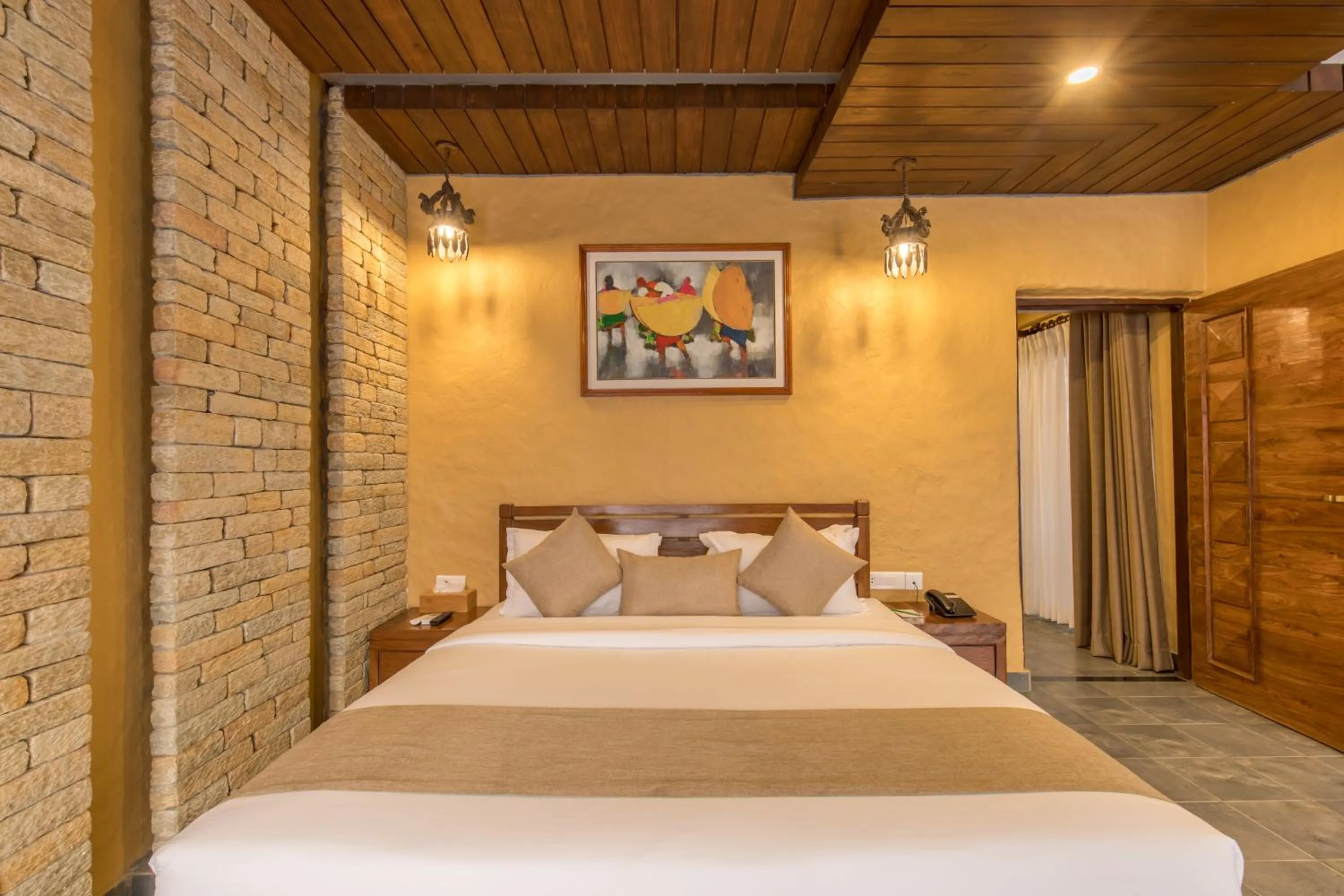 Bedroom, Bed in Bar Peepal Resort