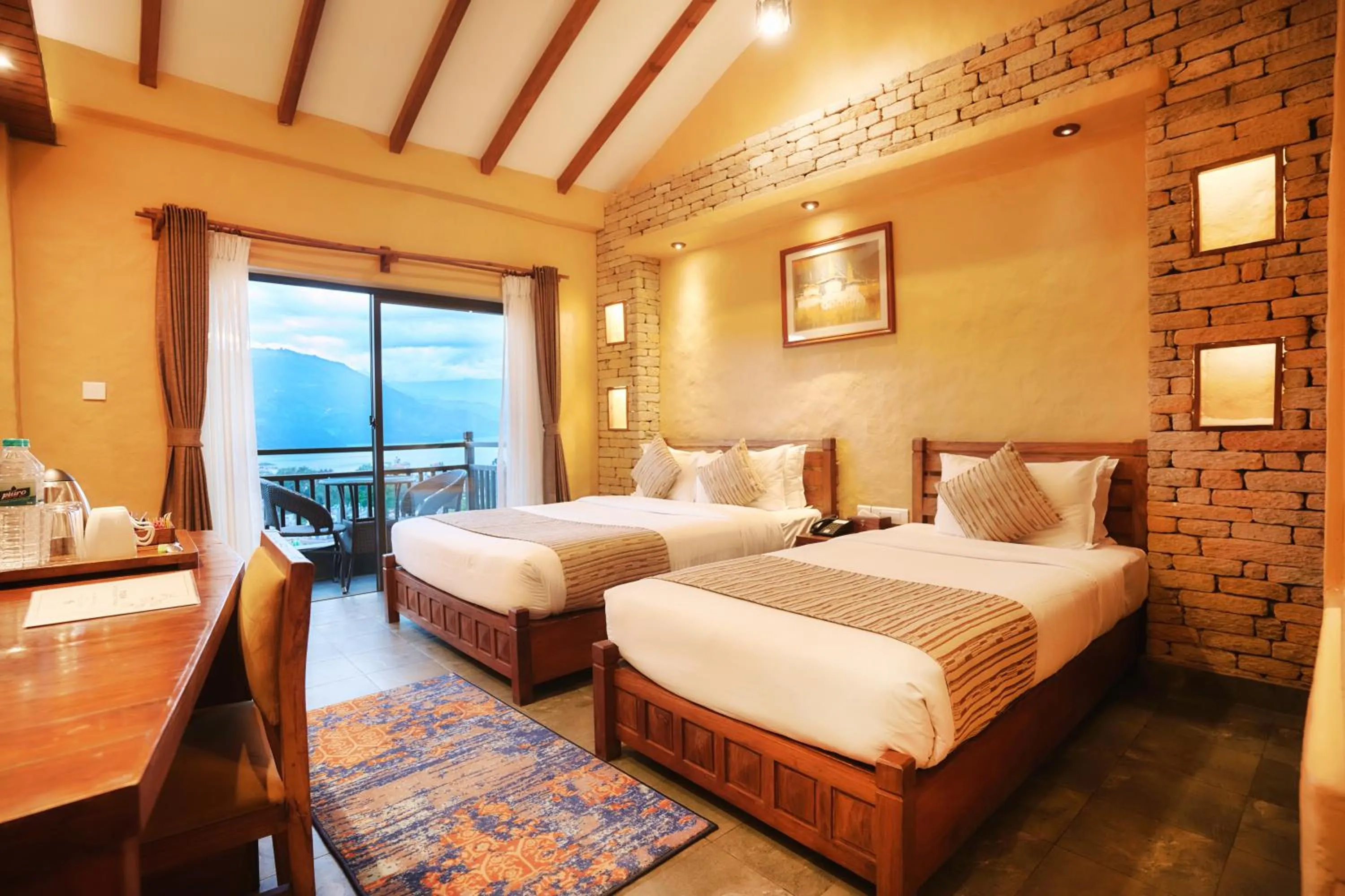 Bedroom, Bed in Bar Peepal Resort