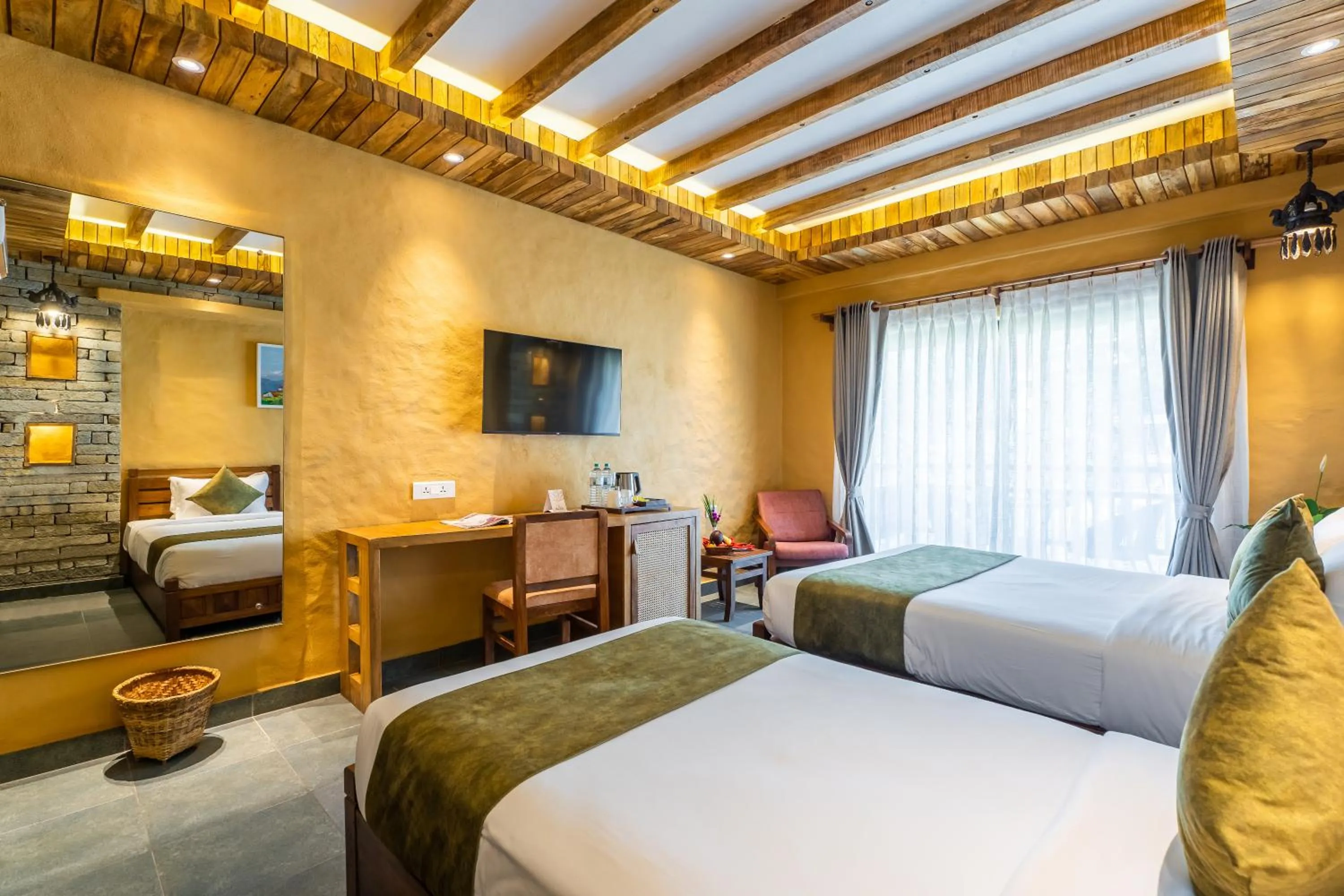 Bedroom, Bed in Bar Peepal Resort