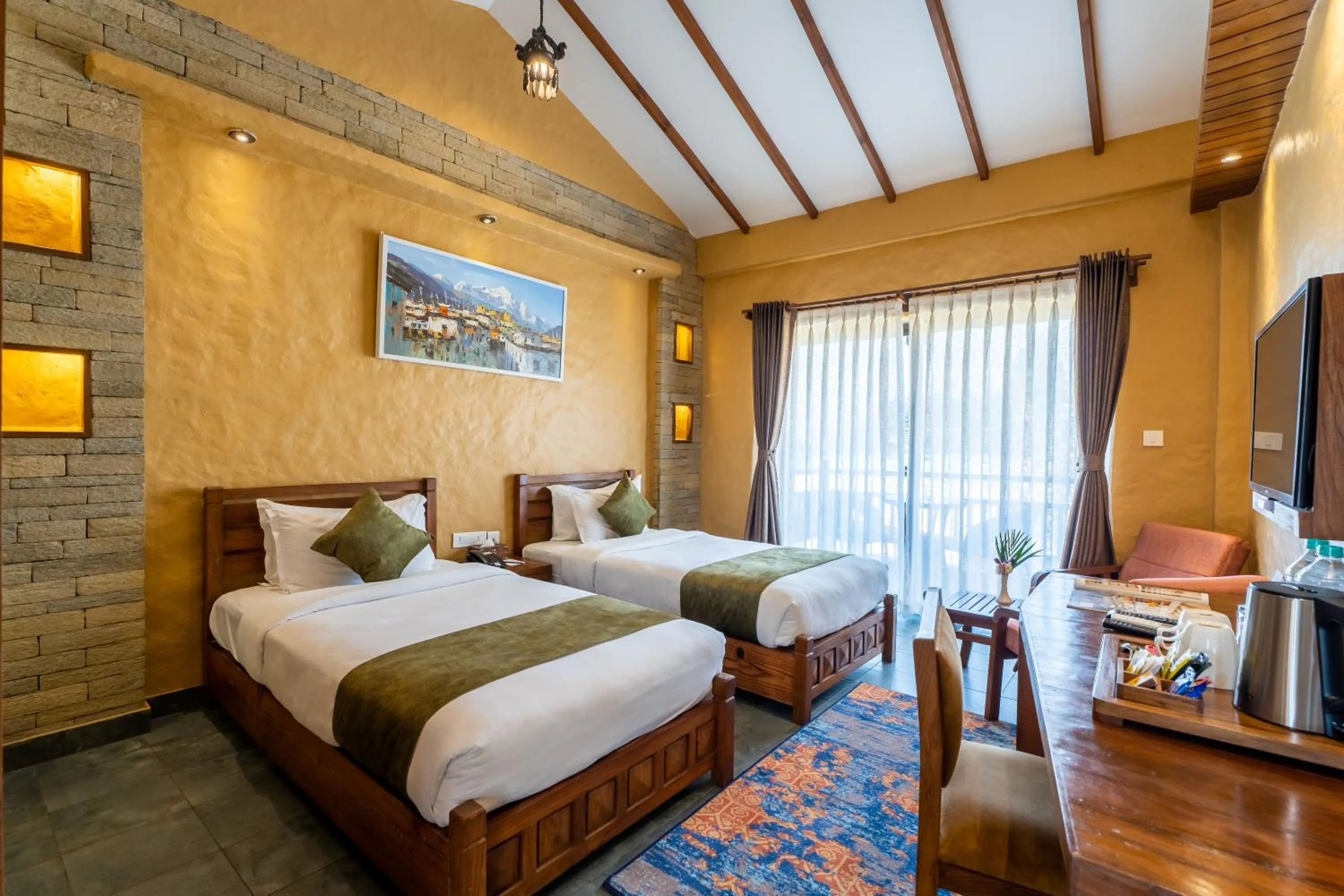 Bedroom, Bed in Bar Peepal Resort