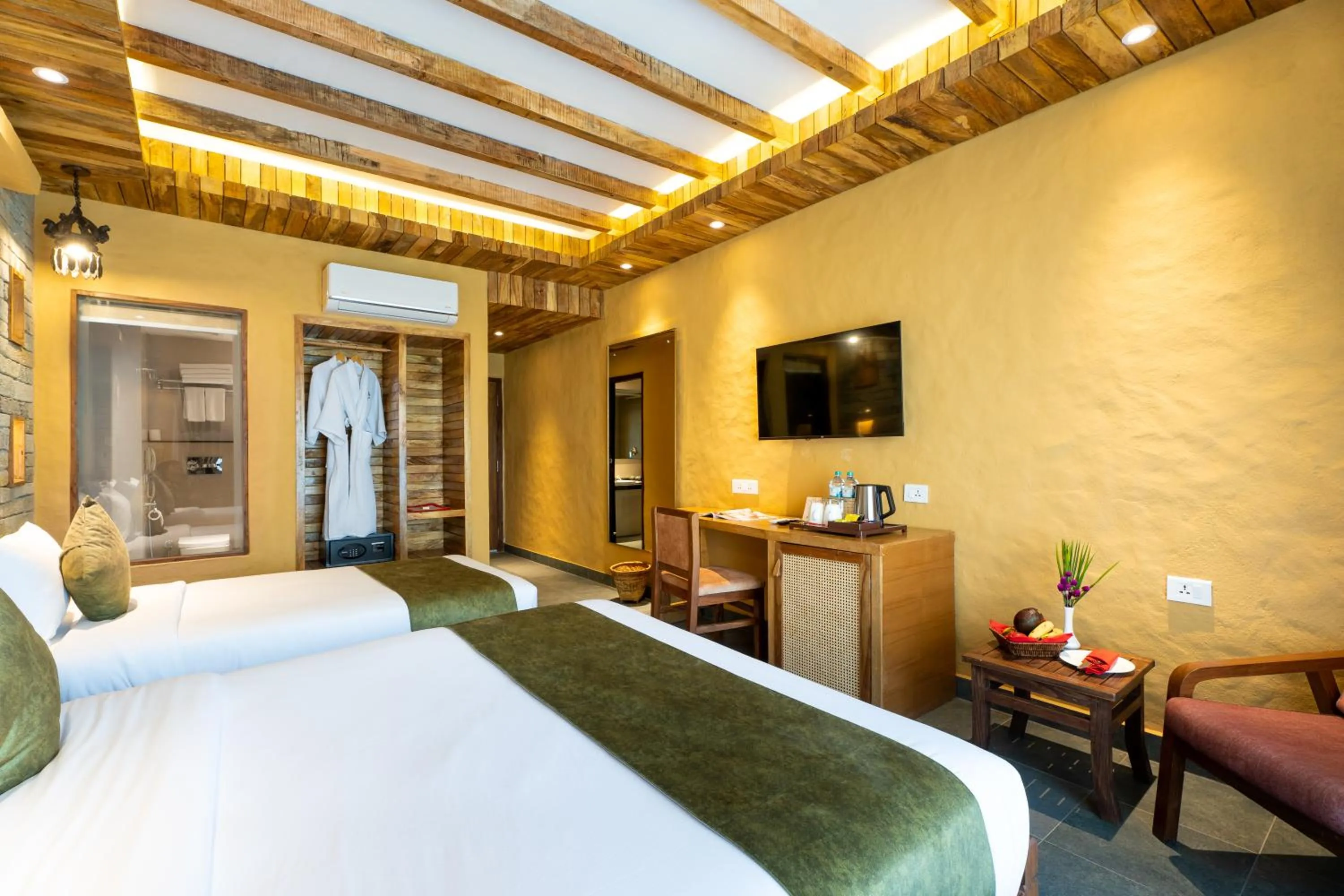 Bedroom, Bed in Bar Peepal Resort