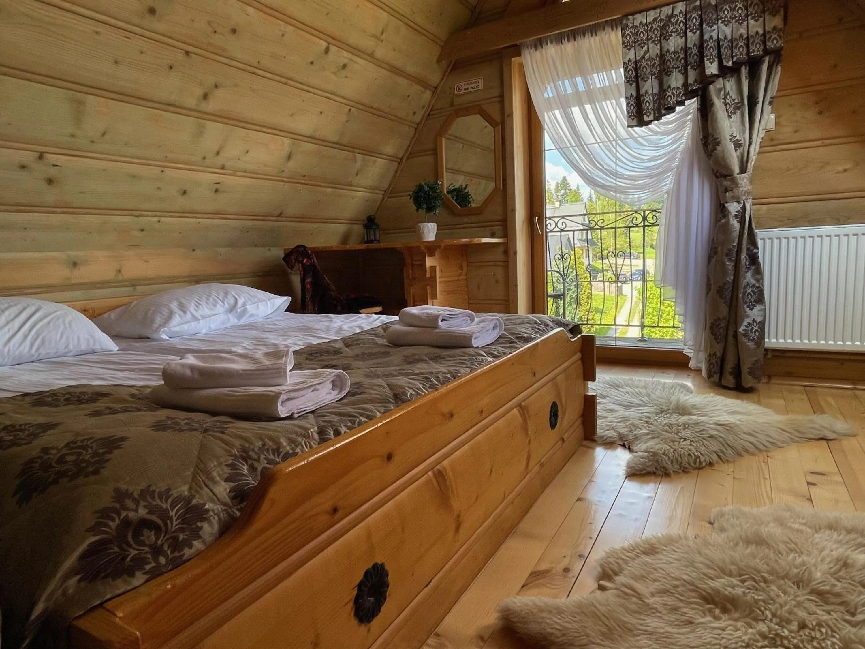 Bed in Pensjonat u Ani