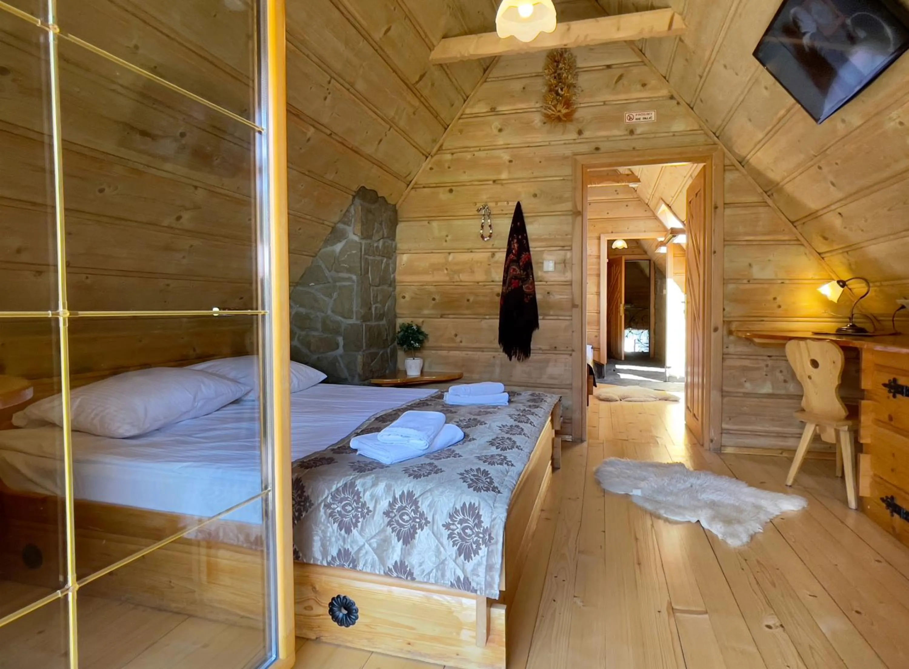 Bed in Pensjonat u Ani