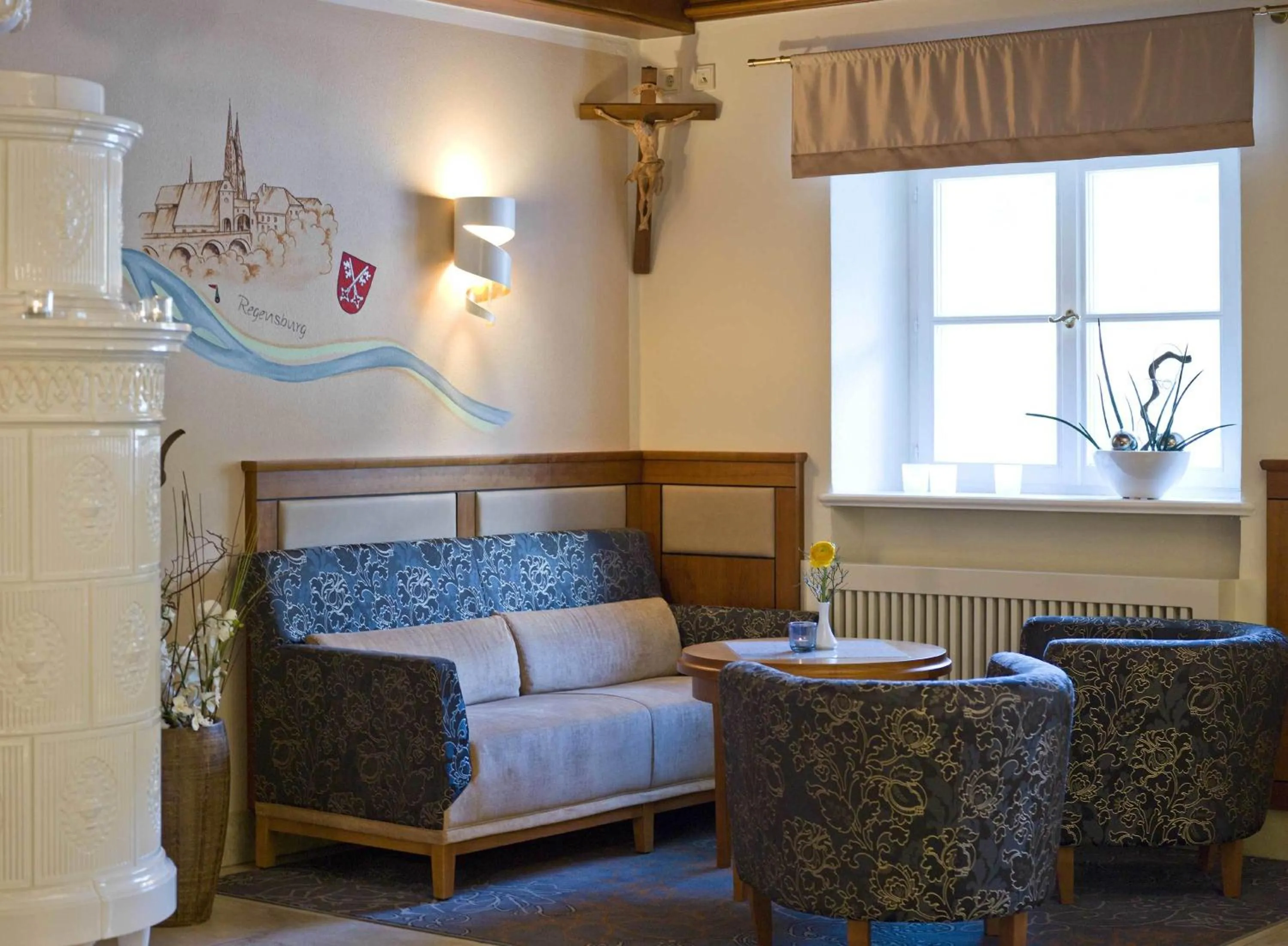 Lobby or reception in Hotel König