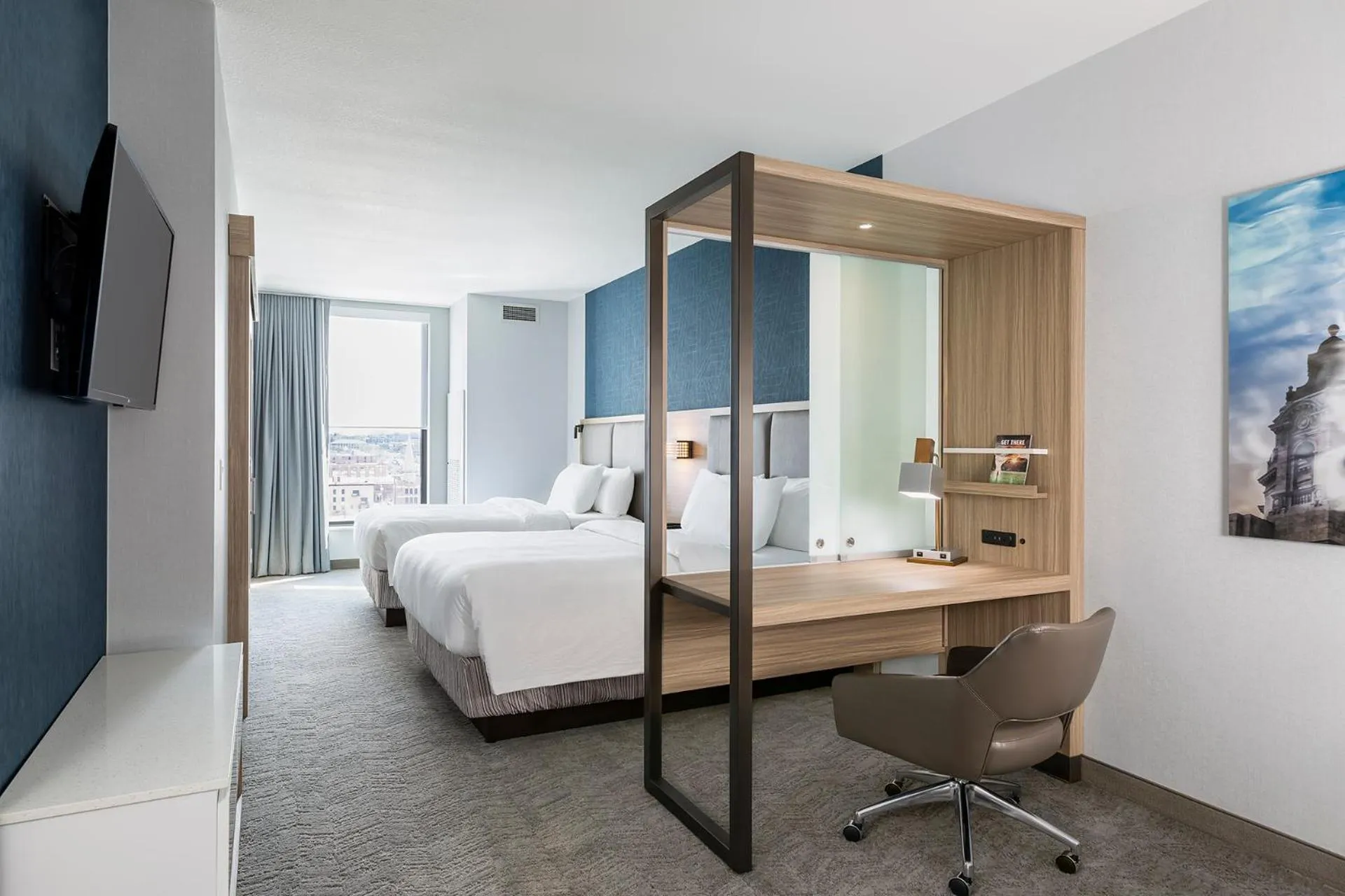 Bedroom, Bed in SpringHill Suites St. Paul Downtown