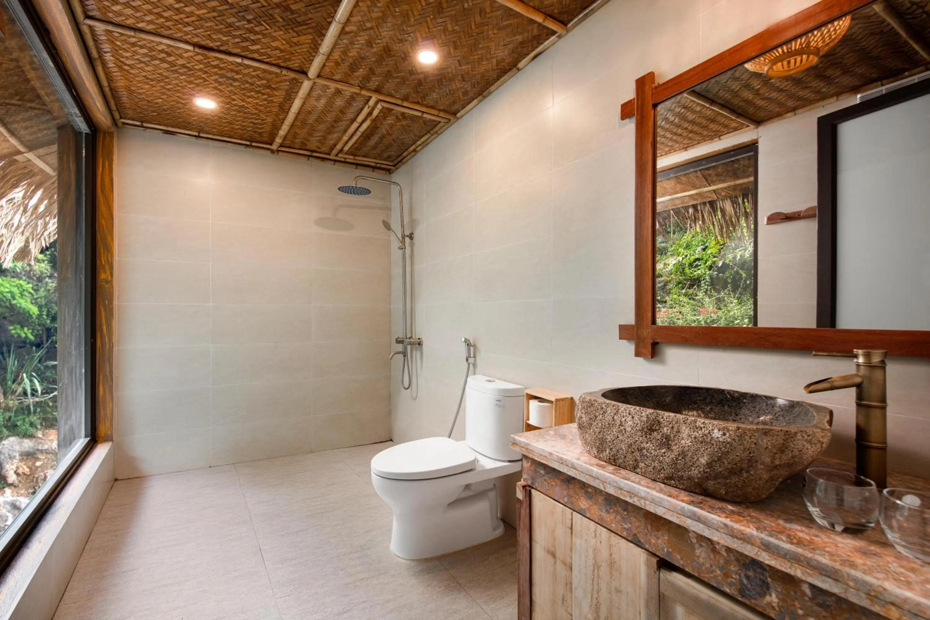Bathroom in Mường Village Ninh Bình