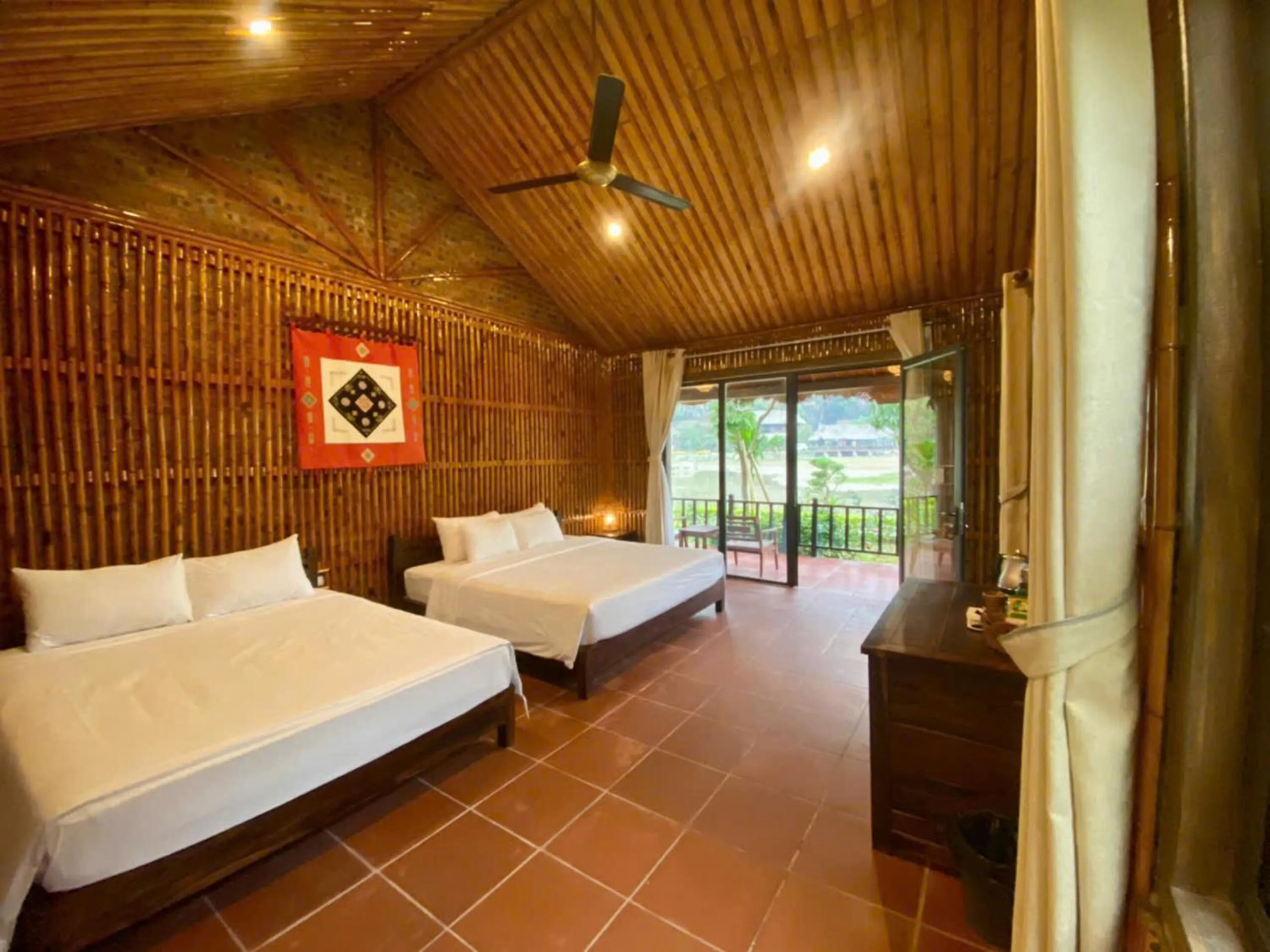 Photo of the whole room, Bed in Mường Village Ninh Bình
