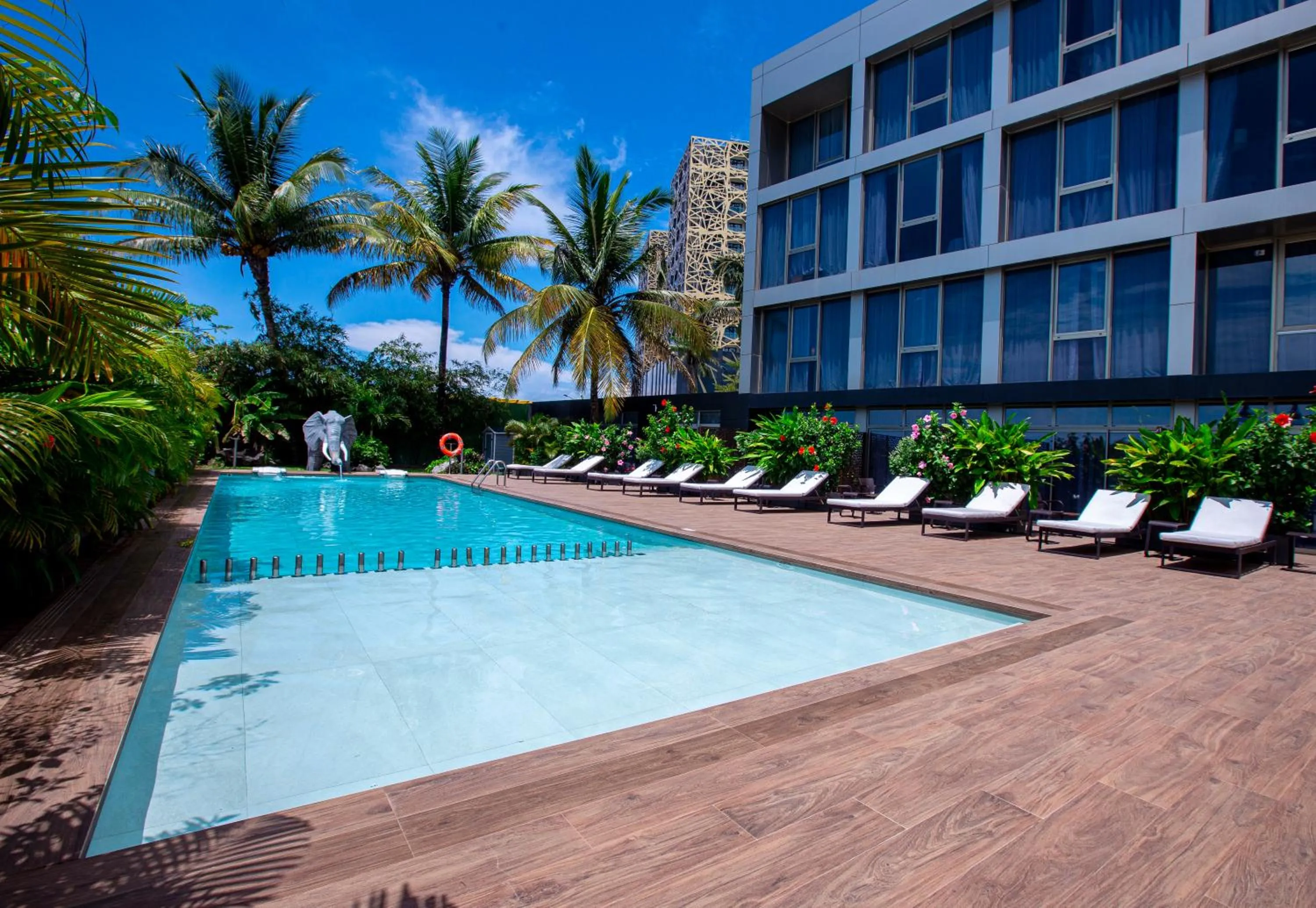 Swimming pool in Panafrica Hotel Boutique & Spa