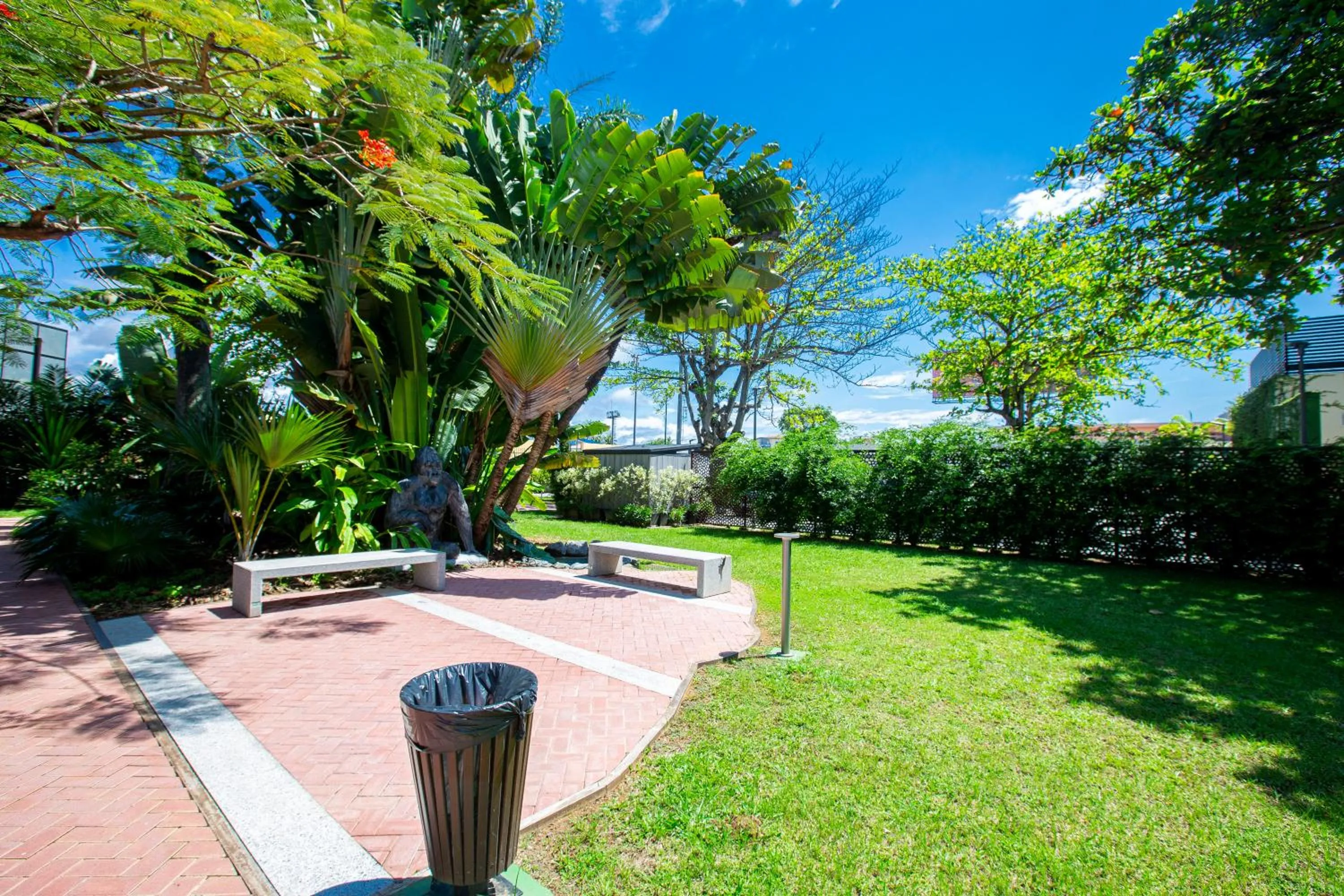 Garden view in Panafrica Hotel Boutique & Spa