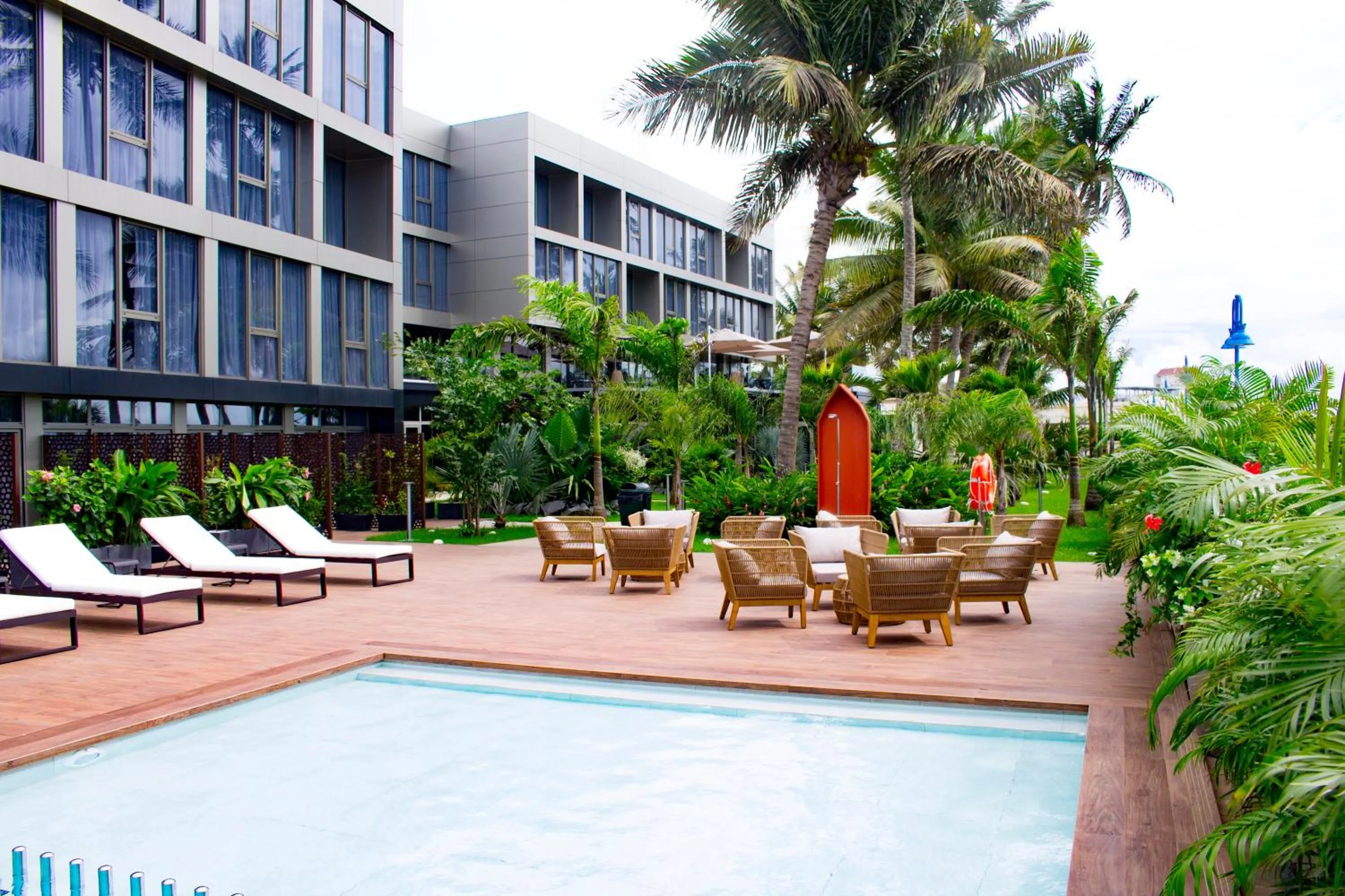 Swimming pool in Panafrica Hotel Boutique & Spa