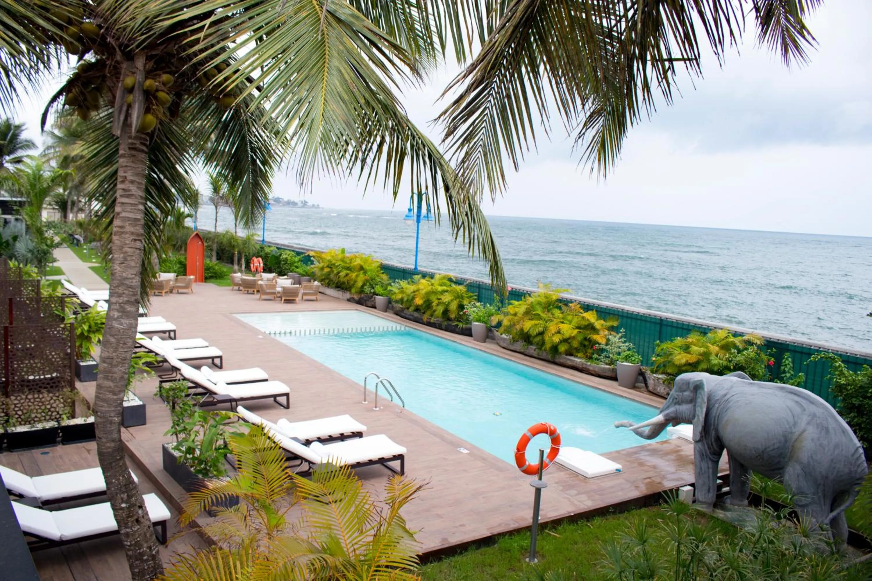 Swimming pool in Panafrica Hotel Boutique & Spa