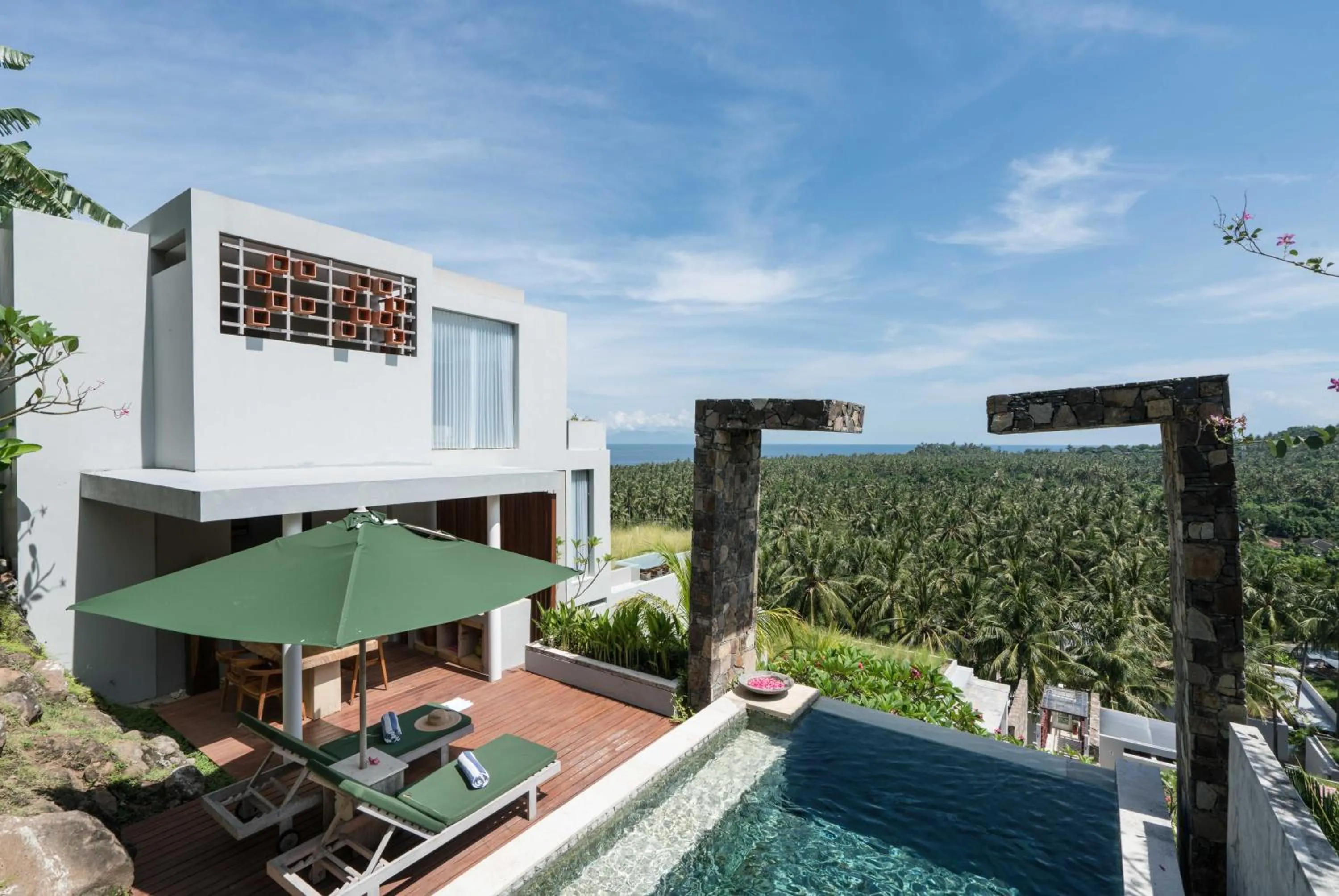 Mountain view in Svarga Resort Lombok