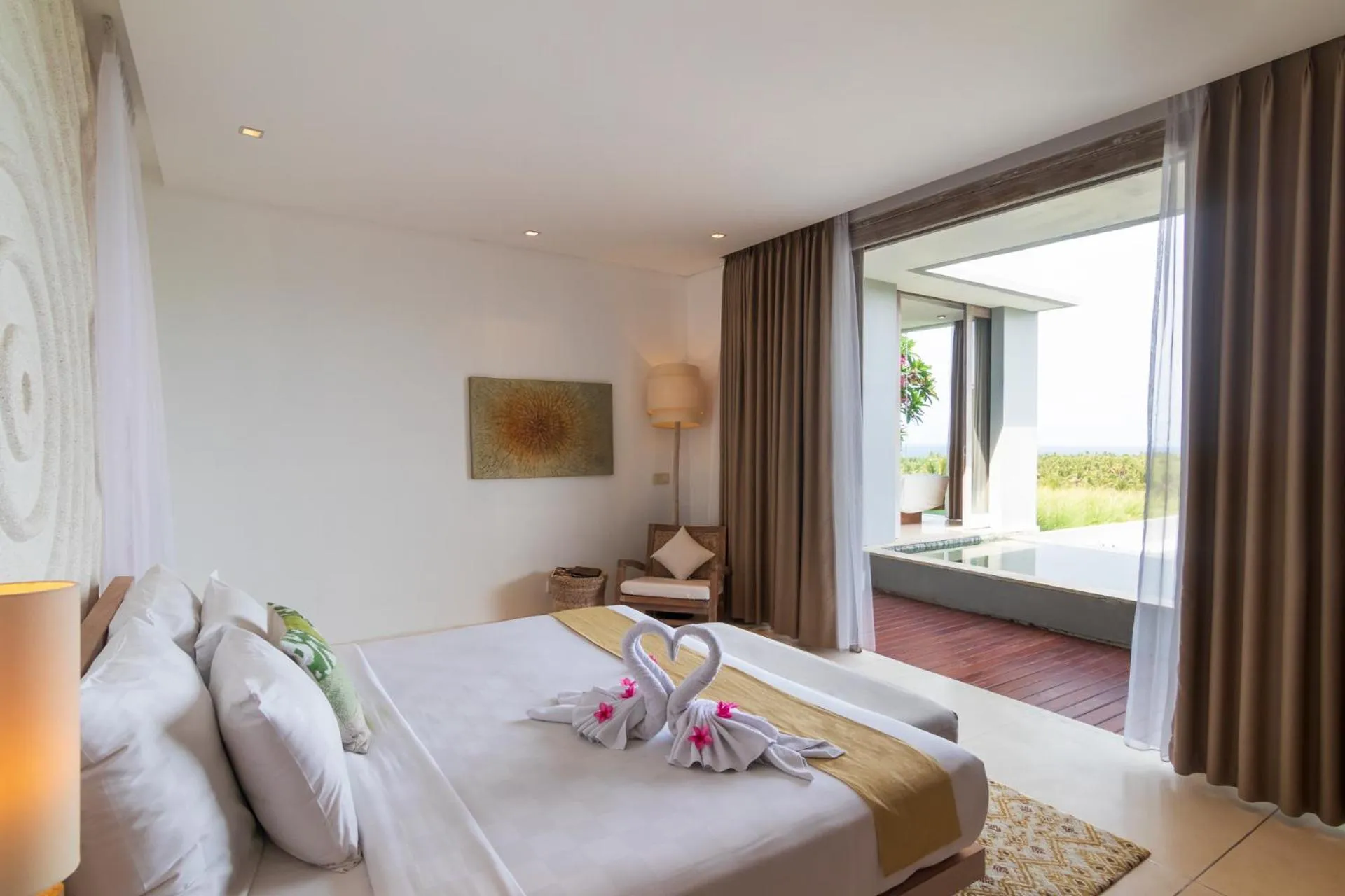 Photo of the whole room, Bed in Svarga Resort Lombok