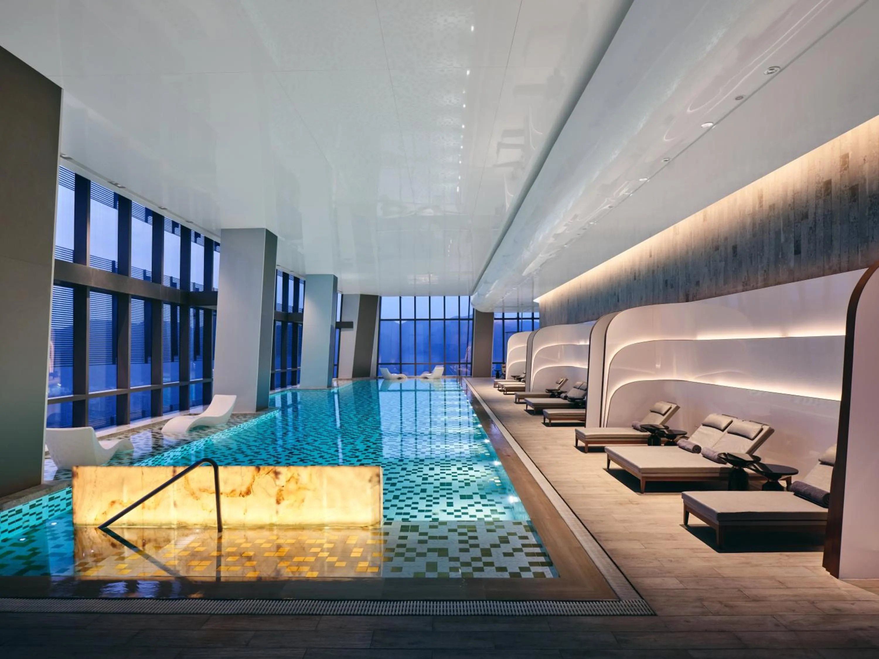 Swimming pool in InterContinental Chongqing Raffles City by IHG