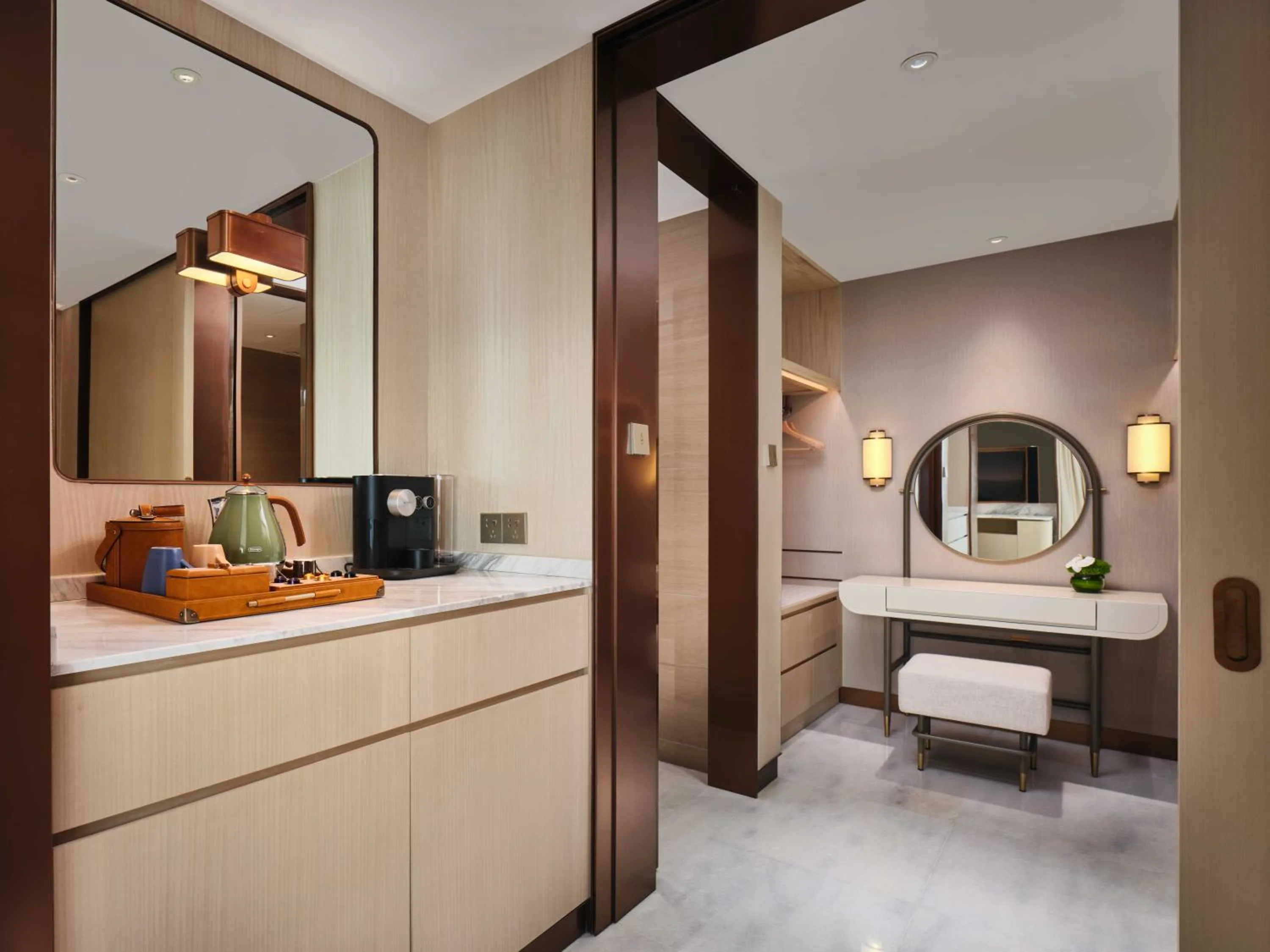 wardrobe, Bed in InterContinental Chongqing Raffles City by IHG
