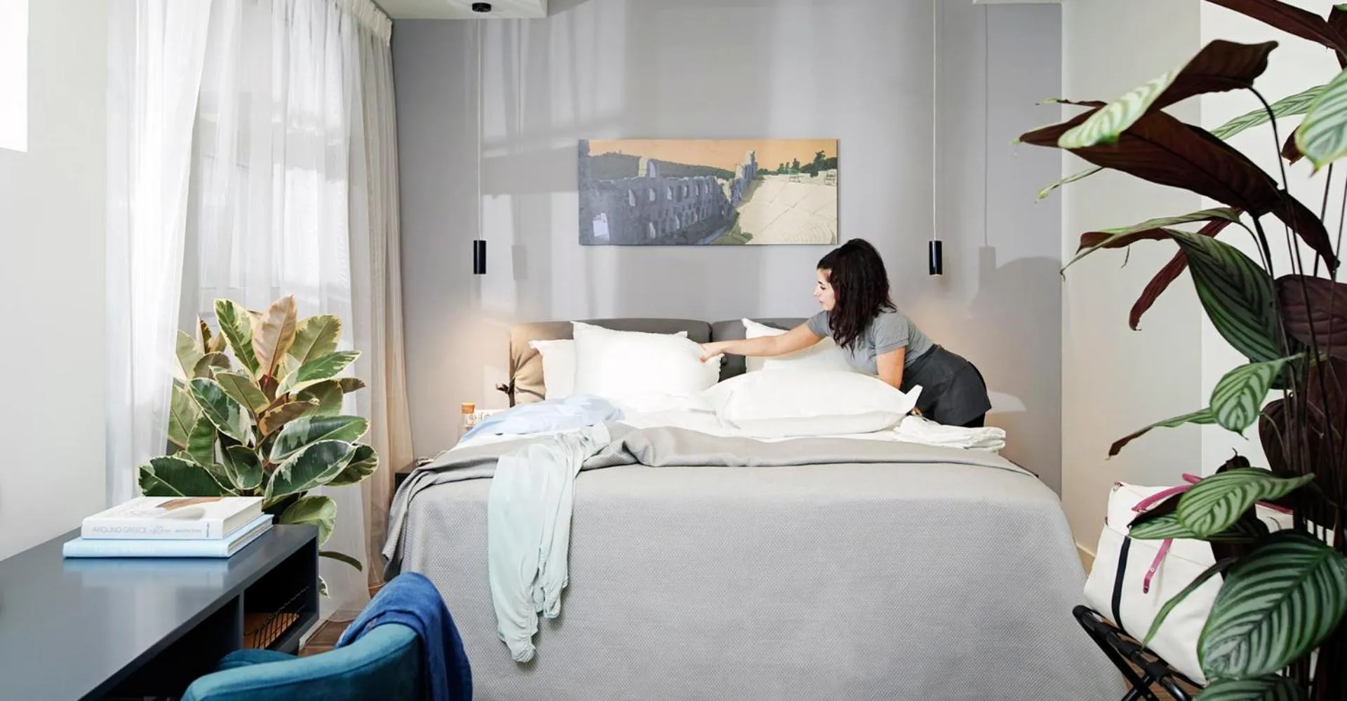 Bed in The Gem Society Hotel