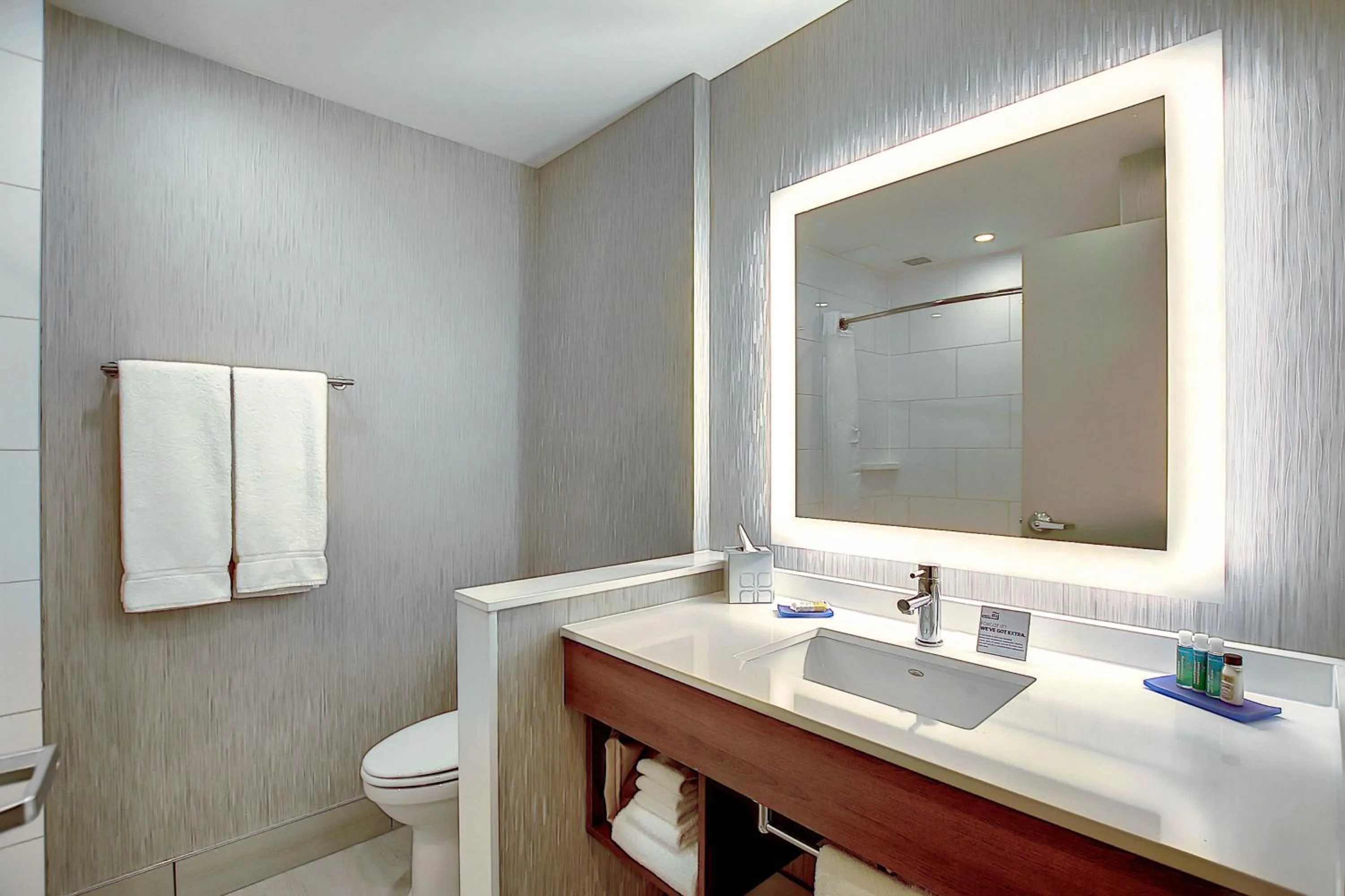 Bathroom in Holiday Inn Express & Suites - Calgary Airport Trail NE by IHG