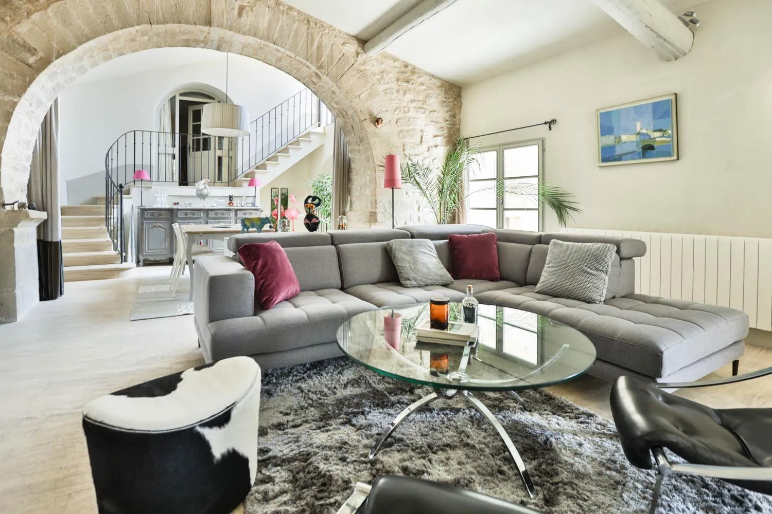 Living room in Le Prieuré La Madelène