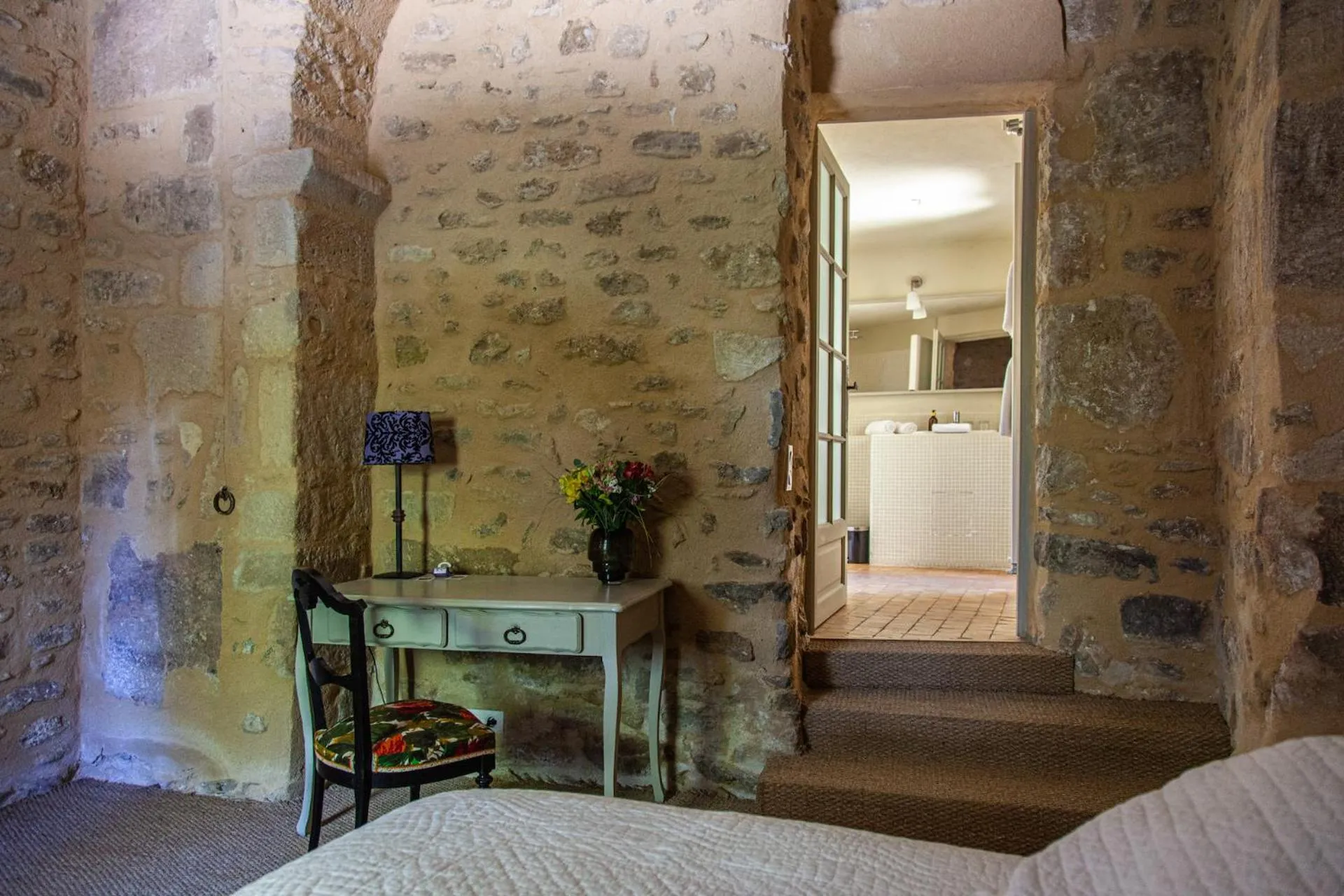 Bedroom, Bed in Le Prieuré La Madelène