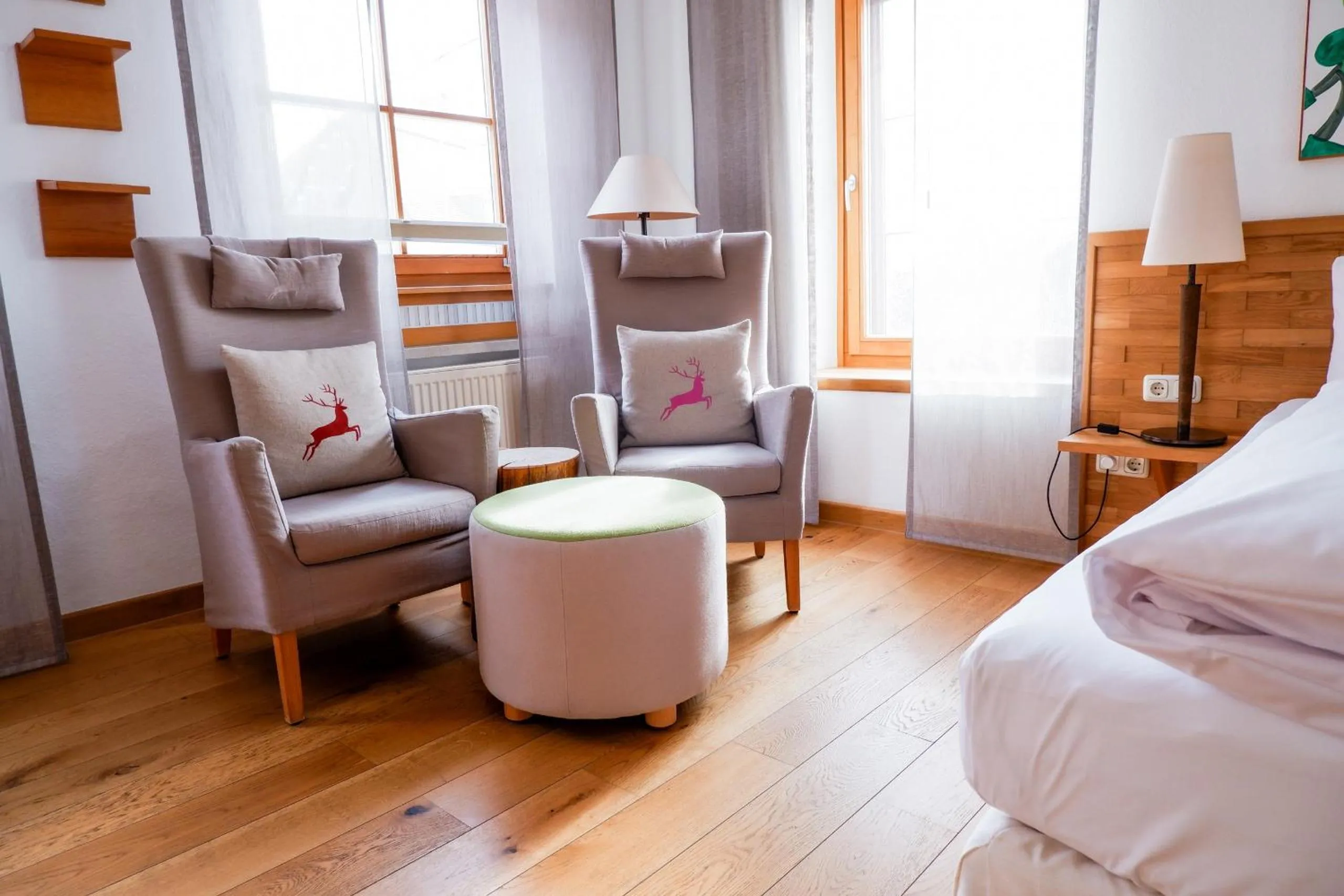 Photo of the whole room, Bed in Romantik Hotel Hirschen