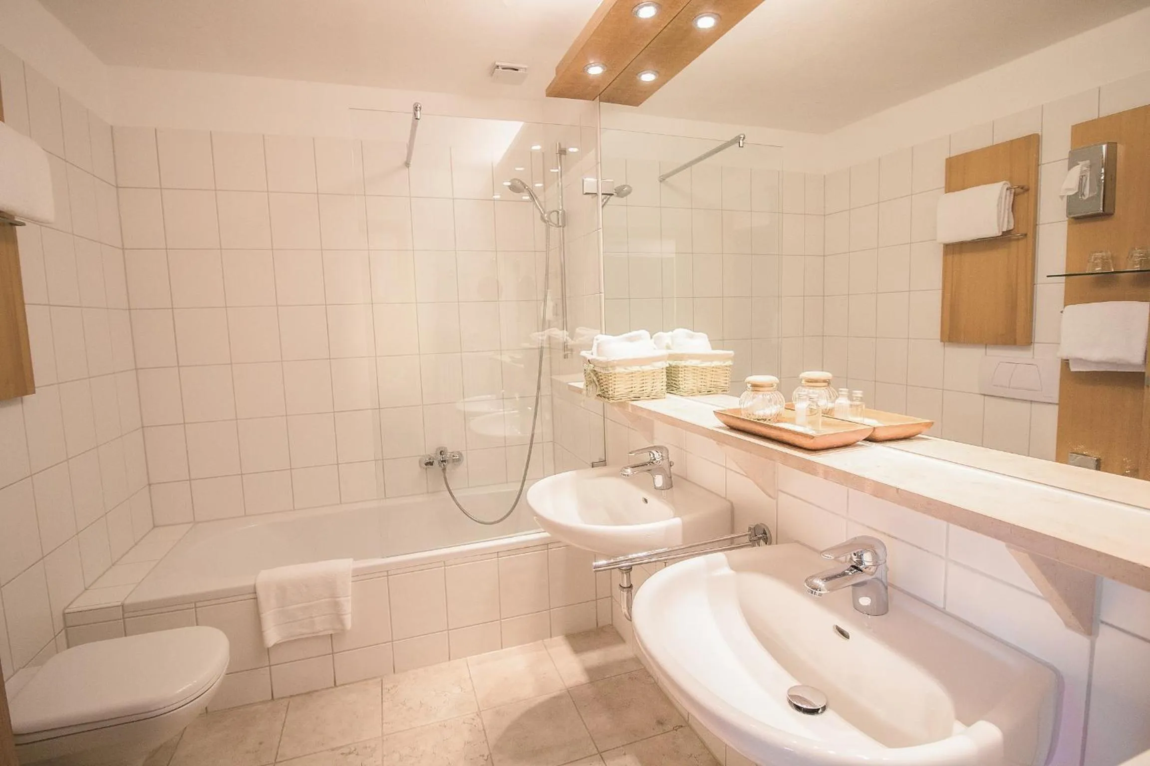 Bathroom in Romantik Hotel Hirschen