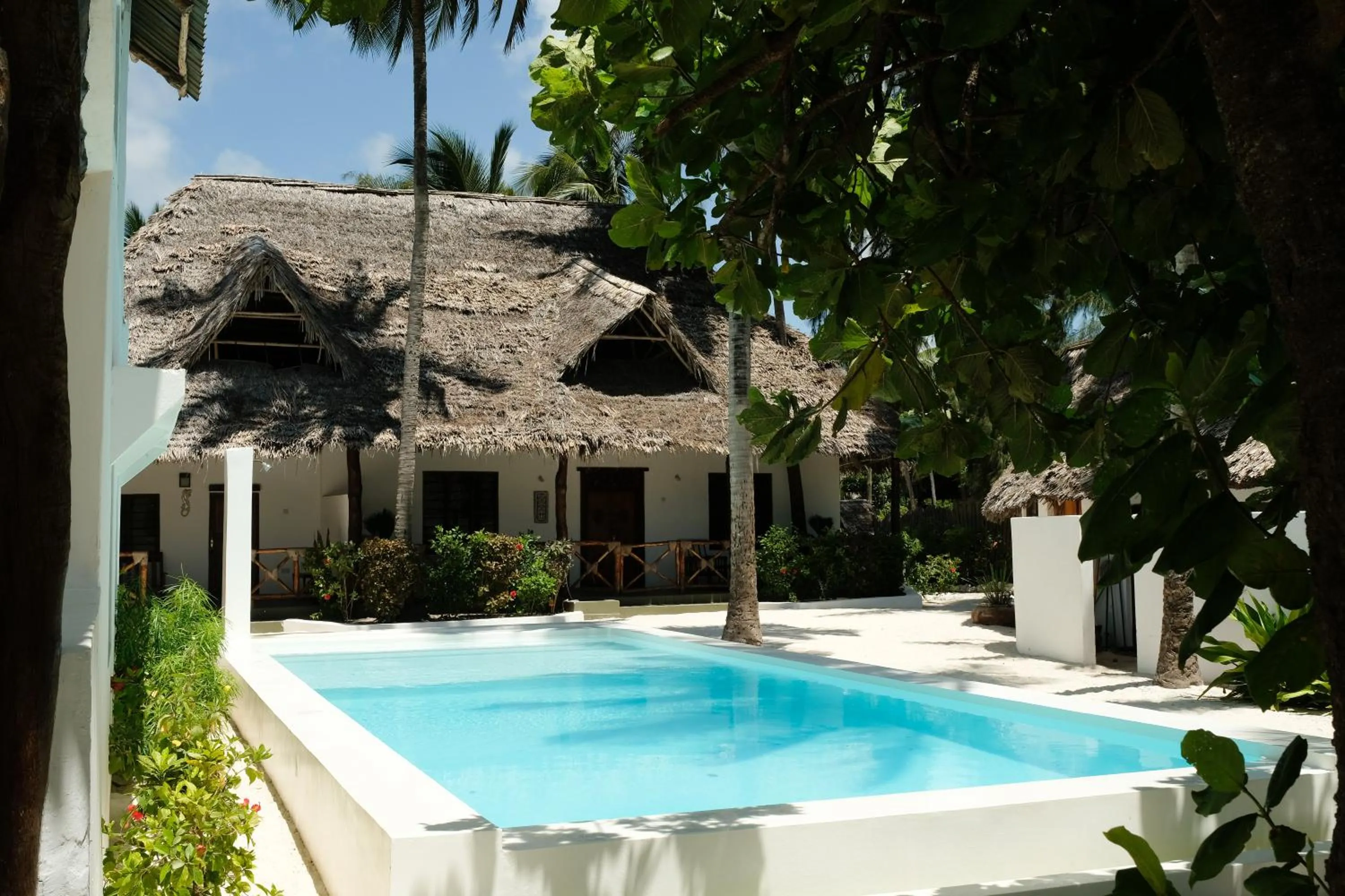 Pool view in Makuti Beach Bungalows