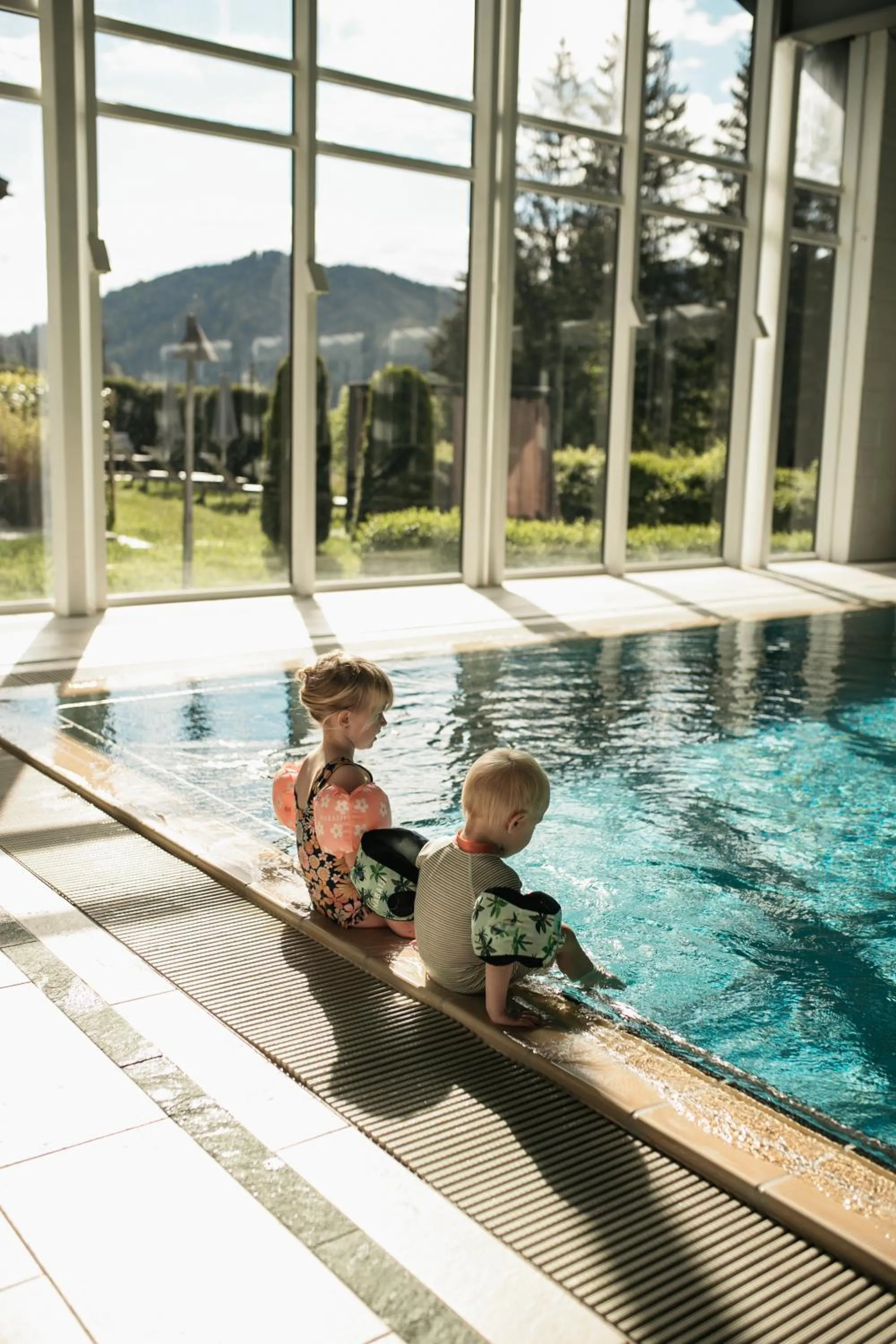 Pool view in MONDI Resort und Chalet Oberstaufen
