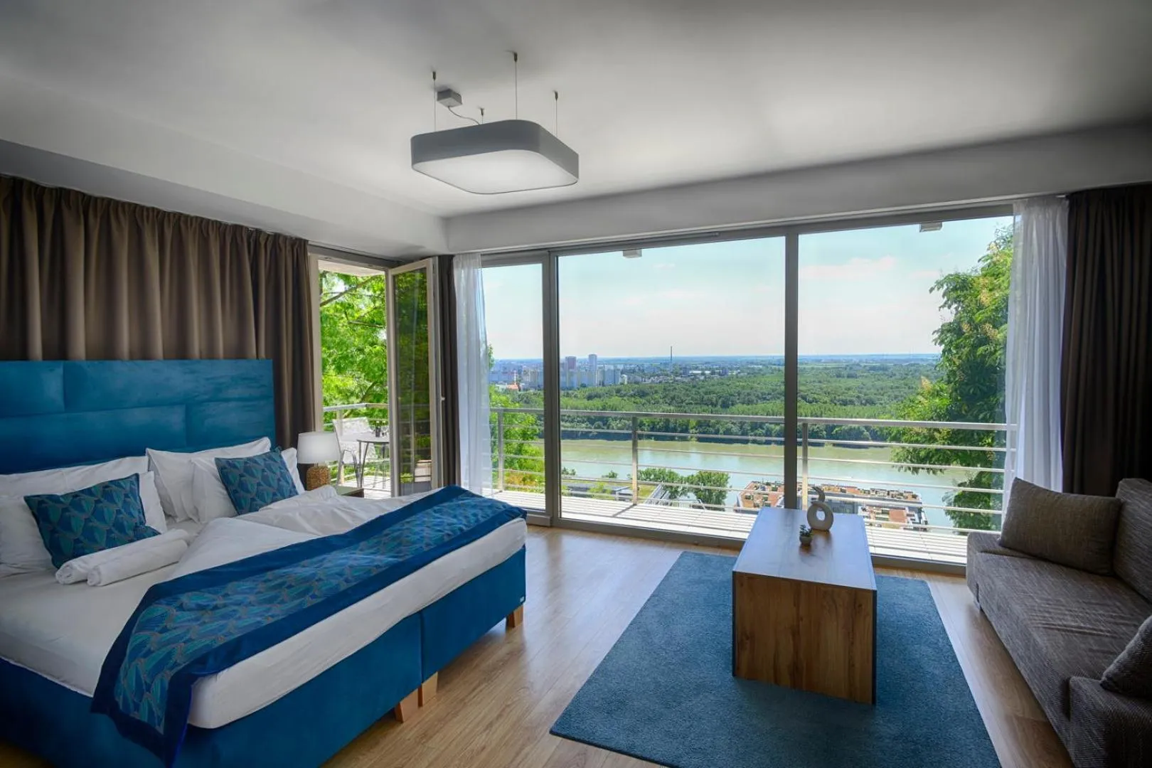 View (from property/room), Bed in River View Apartments Hotel