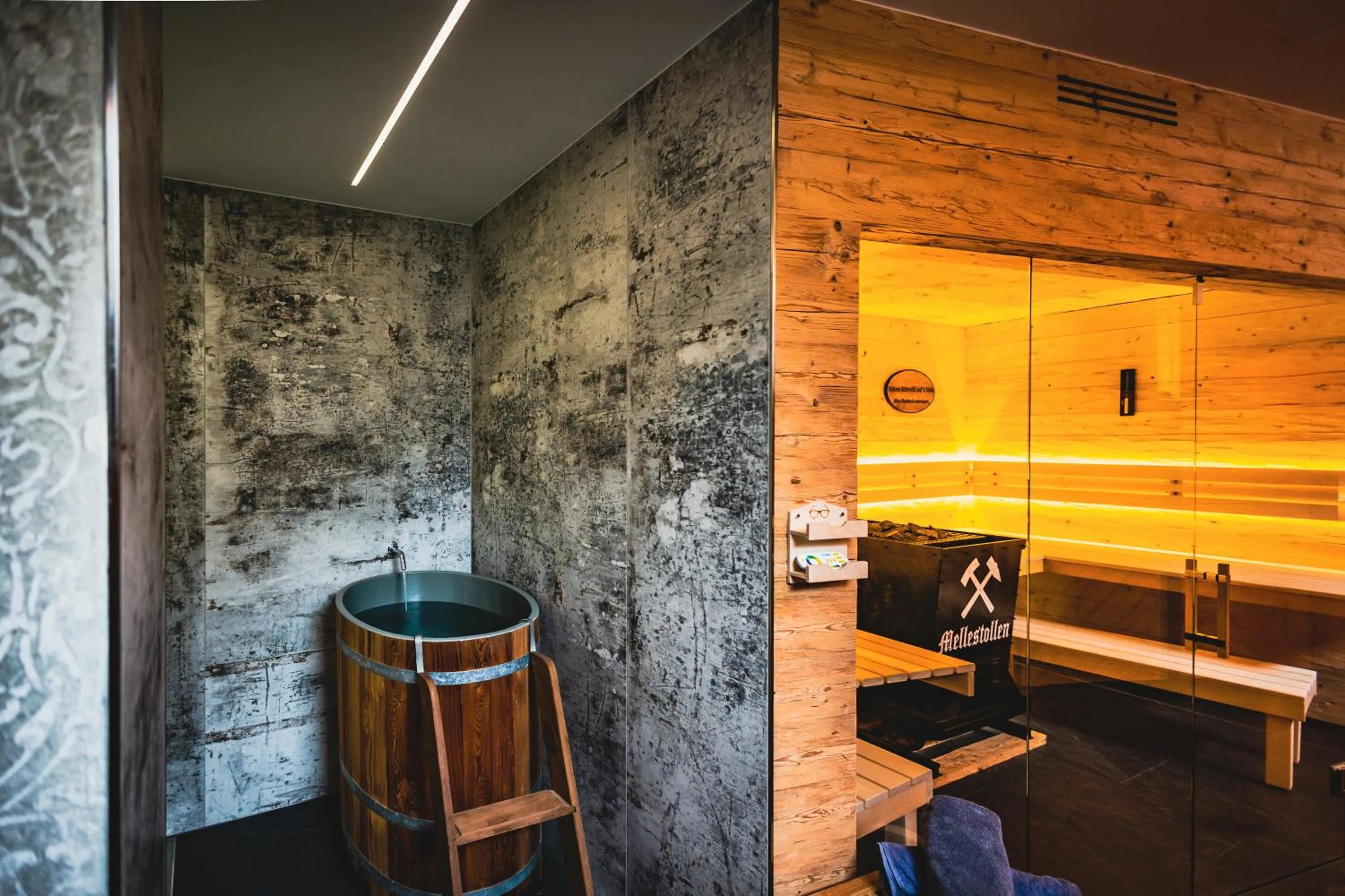 Sauna in Flair-Waldhotel Mellestollen