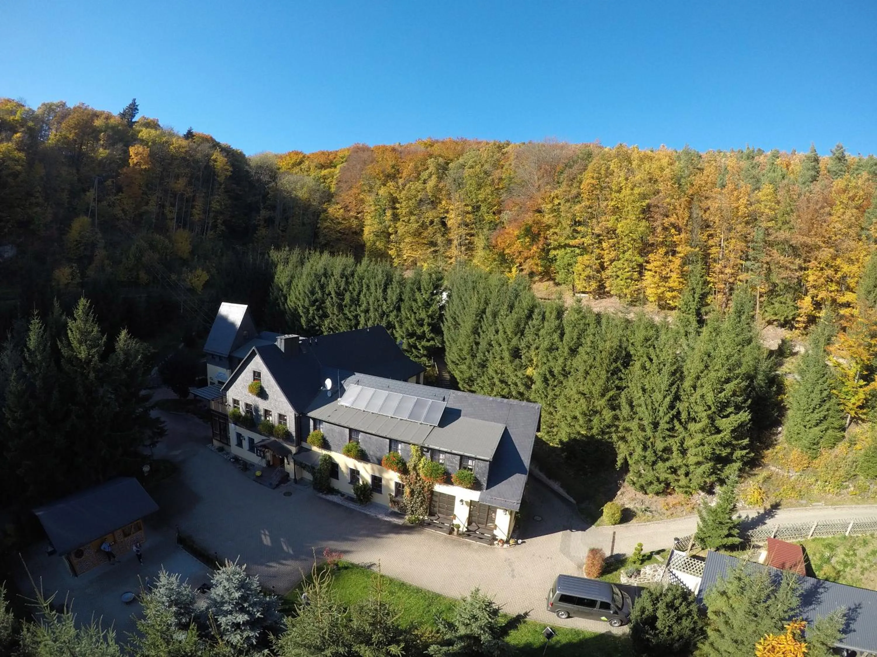 Bird's eye view in Flair-Waldhotel Mellestollen