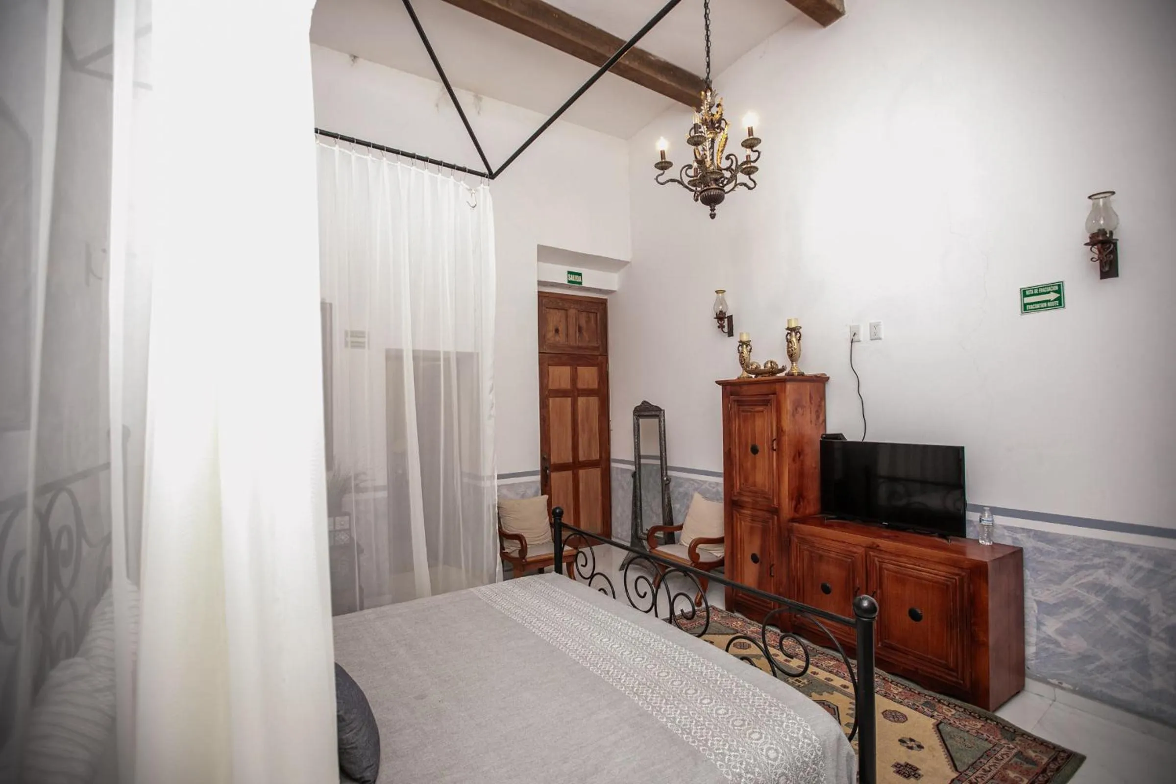 Bed in Hotel Hacienda San Isidro