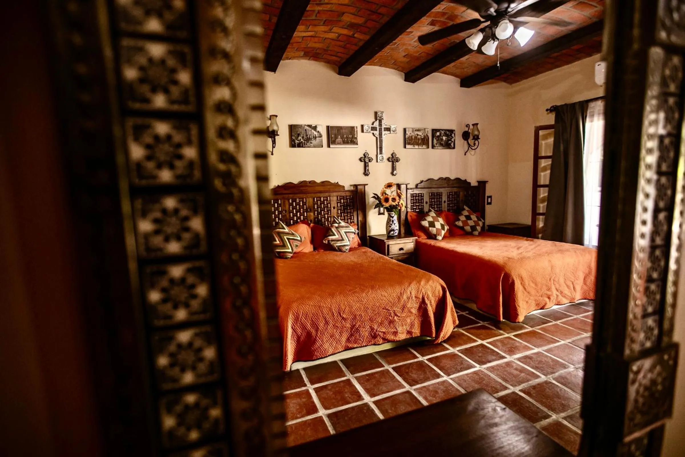 Bed in Hotel Hacienda San Isidro