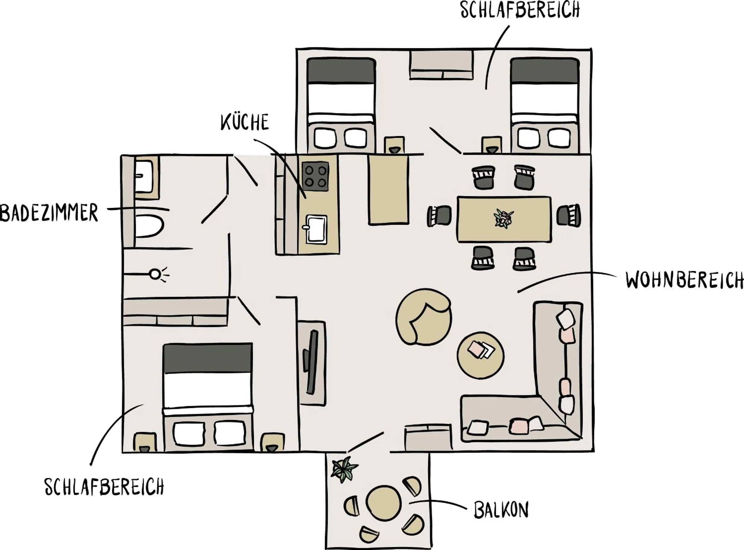 Photo of the whole room in MANA LISA Boutiquehotel