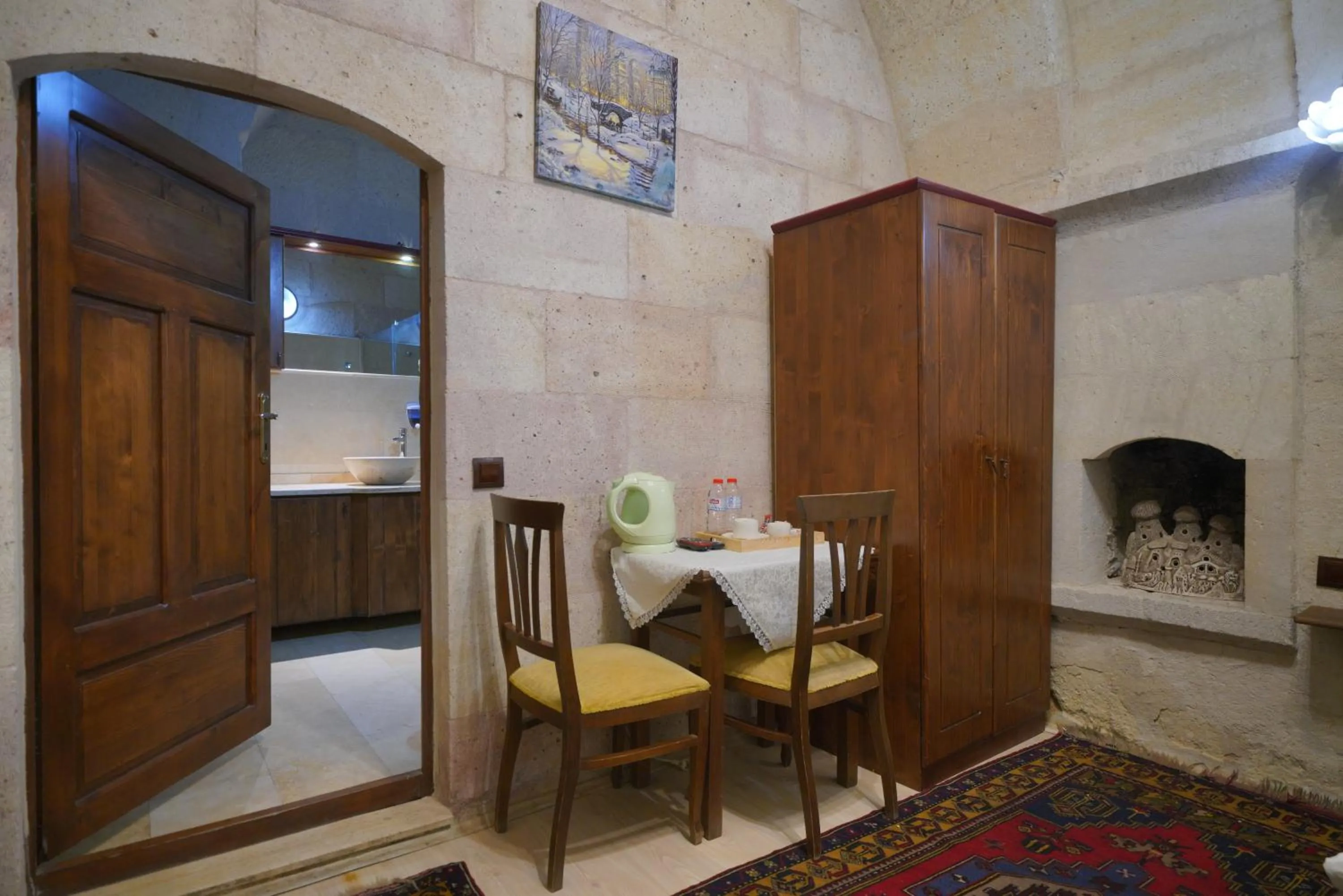 Seating area in View Cave Hotel