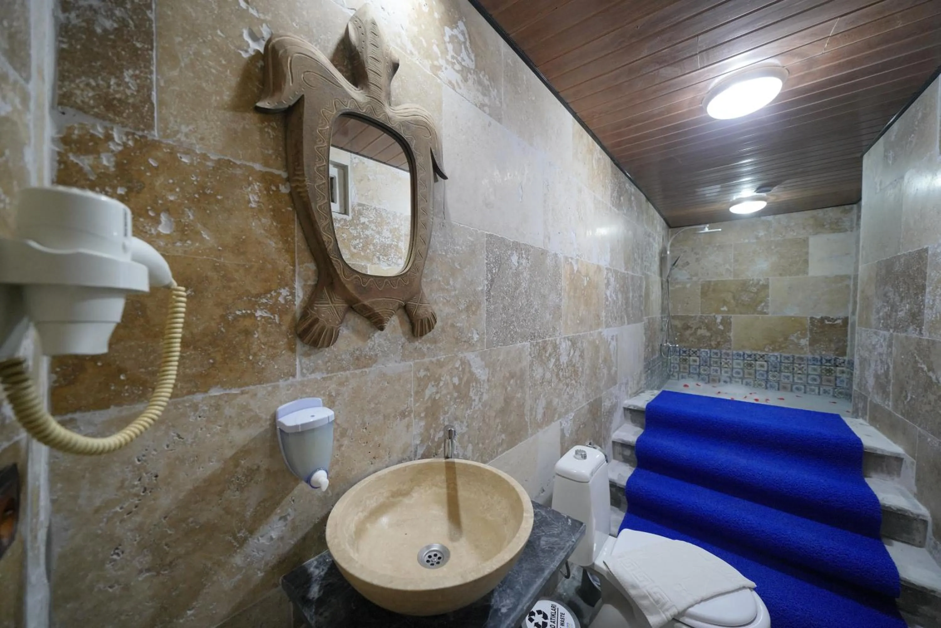 Shower in View Cave Hotel