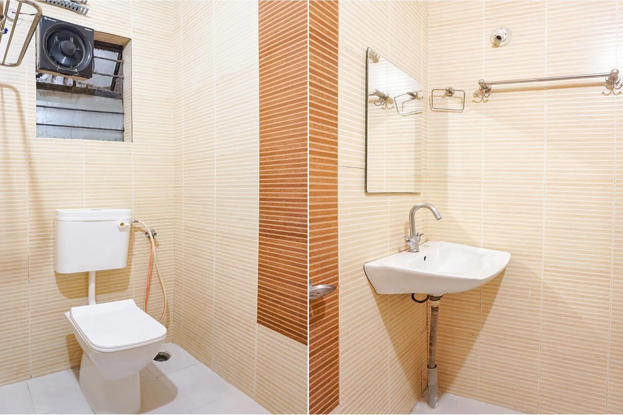 Bathroom in FabHotel Shree Swami, Nr Bird Valley Udyan