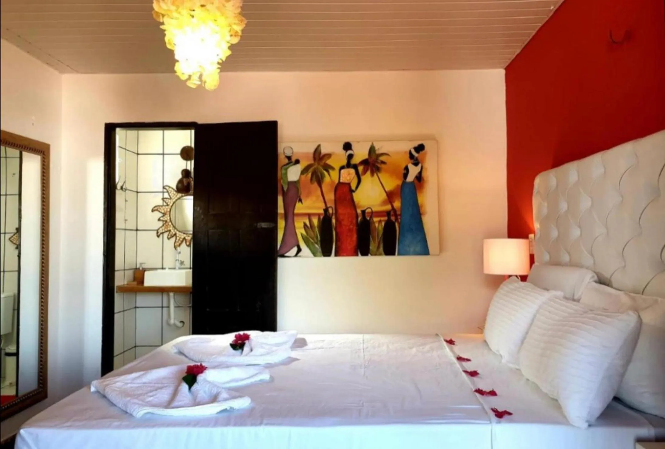 Bed in Pousada Duna Beach