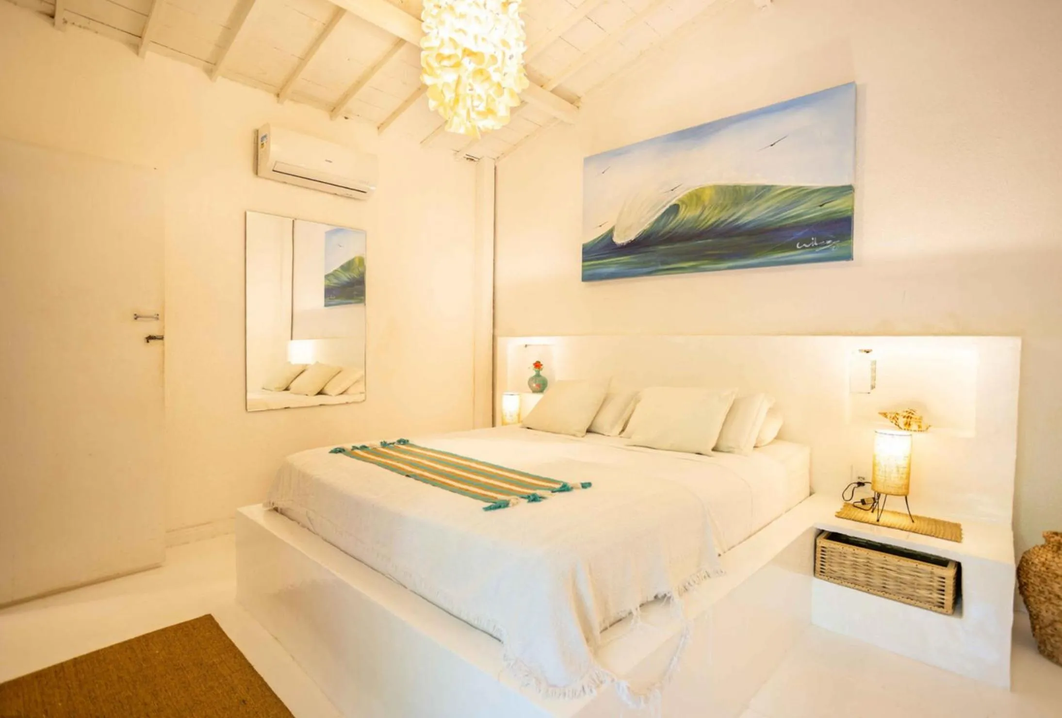 Bed in Pousada Duna Beach