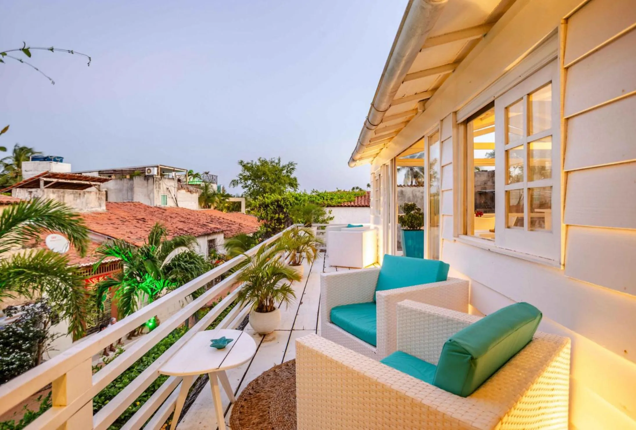Seating area in Pousada Duna Beach