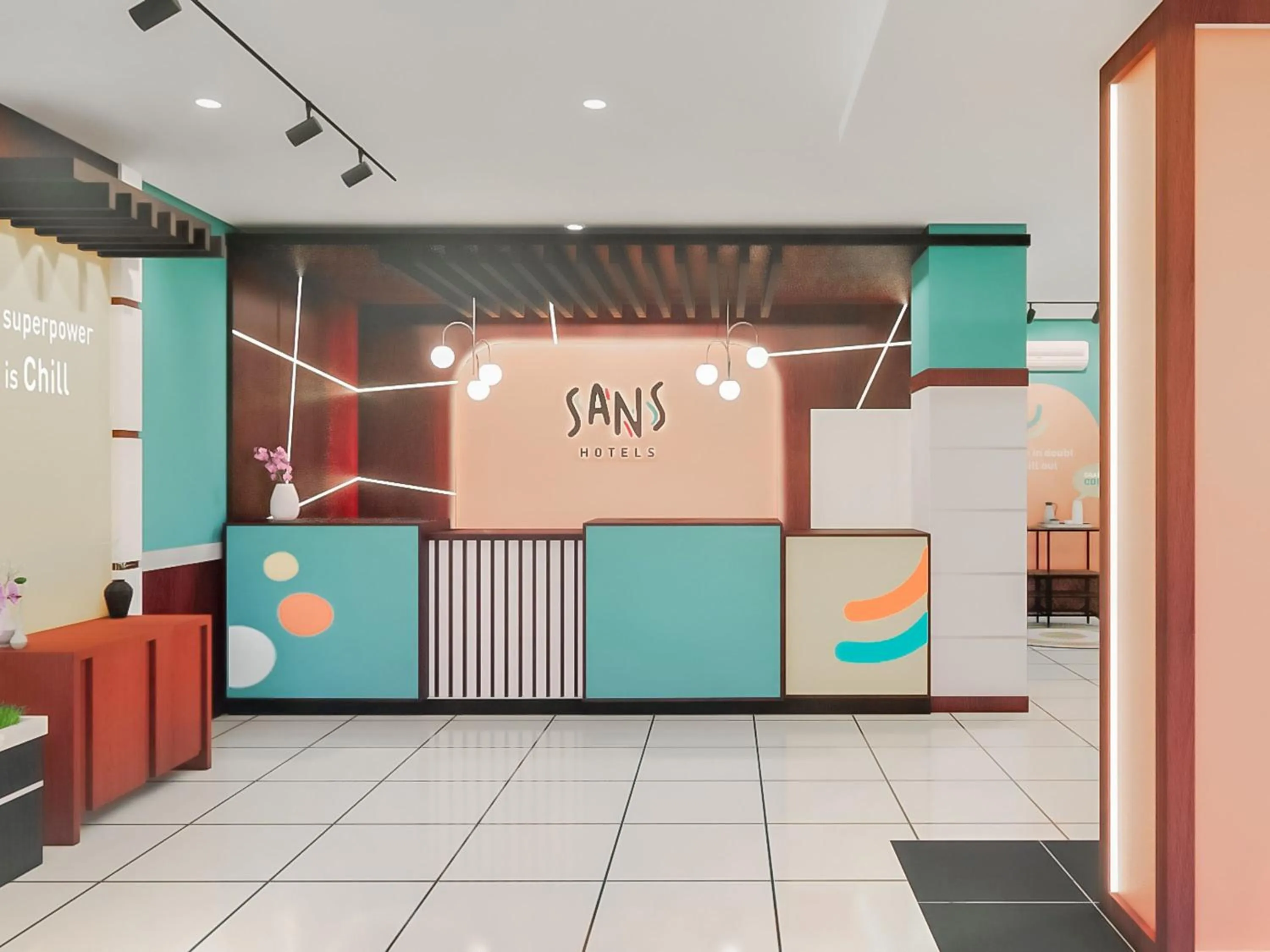 Lobby or reception in Sans Hotel City Inn Palangkaraya