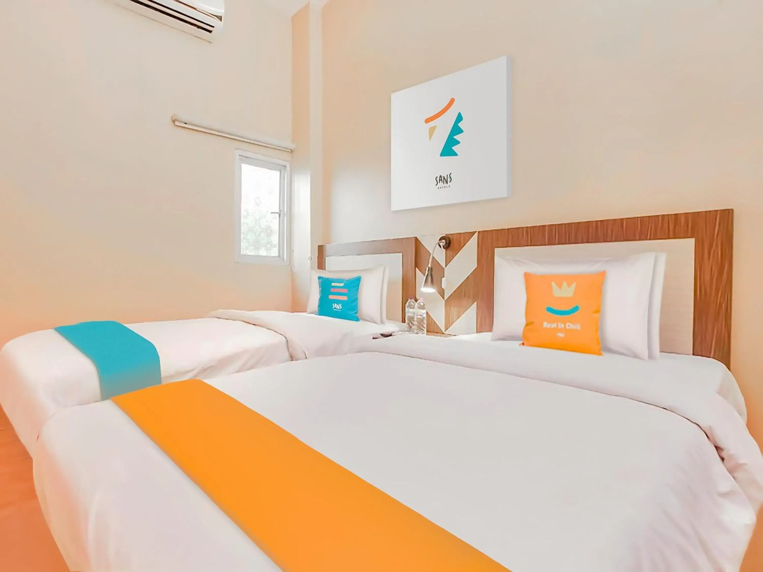 Standard Twin Room in Sans Hotel City Inn Palangkaraya Standard Twin Room in Sans Hotel City Inn Palangkaraya