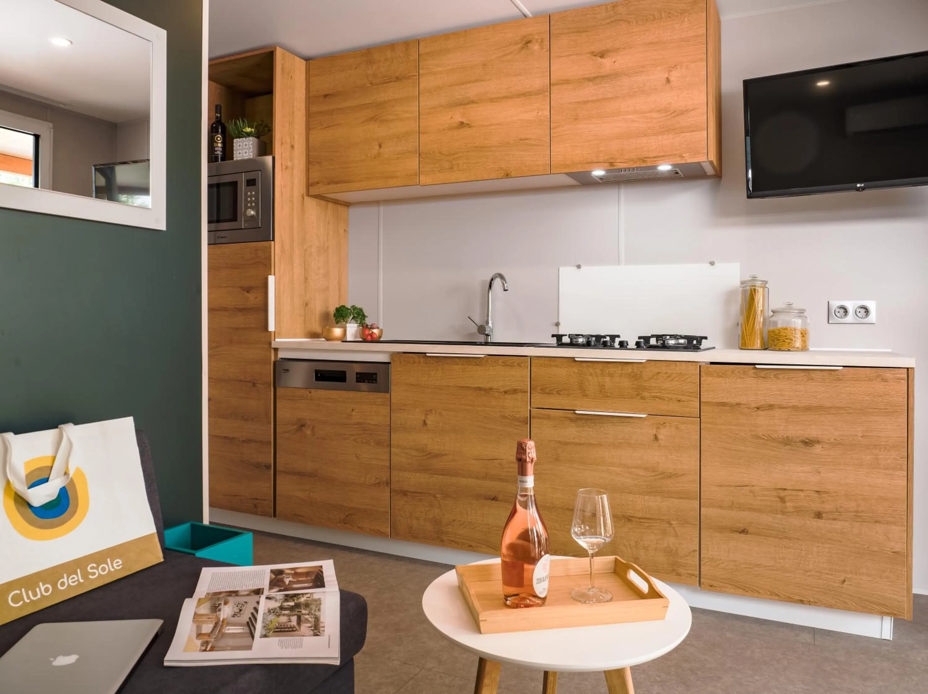 Kitchen or kitchenette in Club del Sole Rimini Family Resort