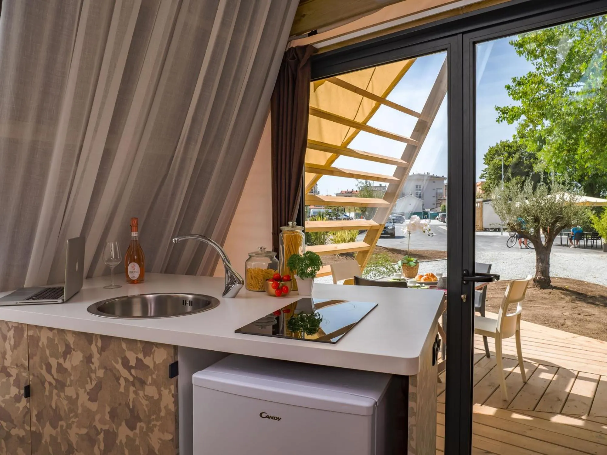 Kitchen or kitchenette in Club del Sole Rimini Family Resort